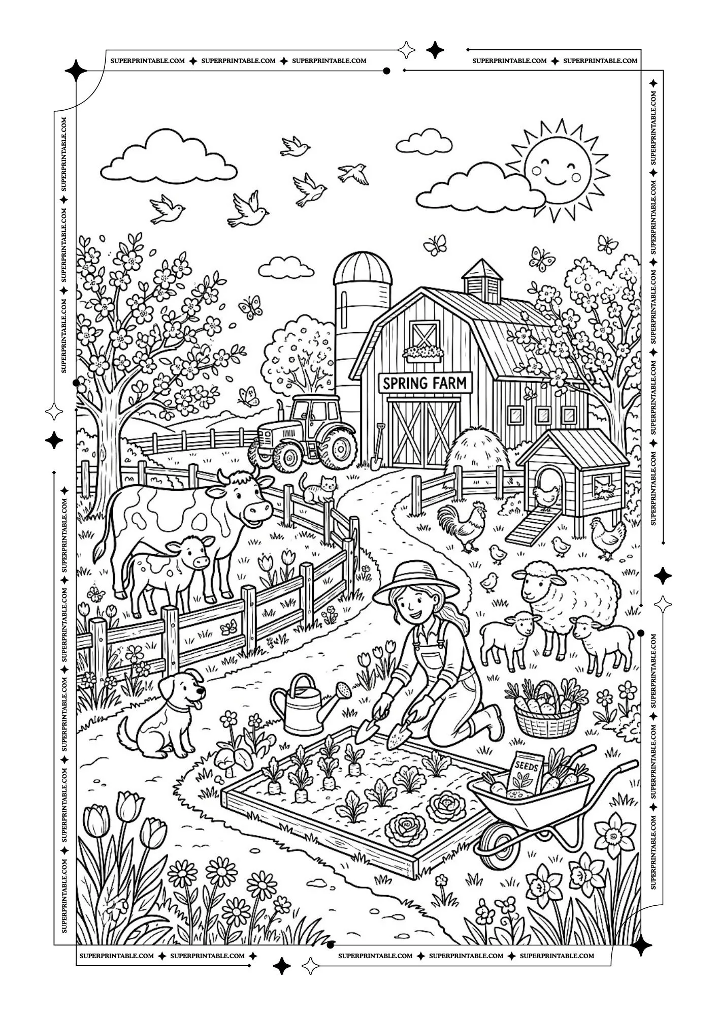 Spring Coloring Pages 7