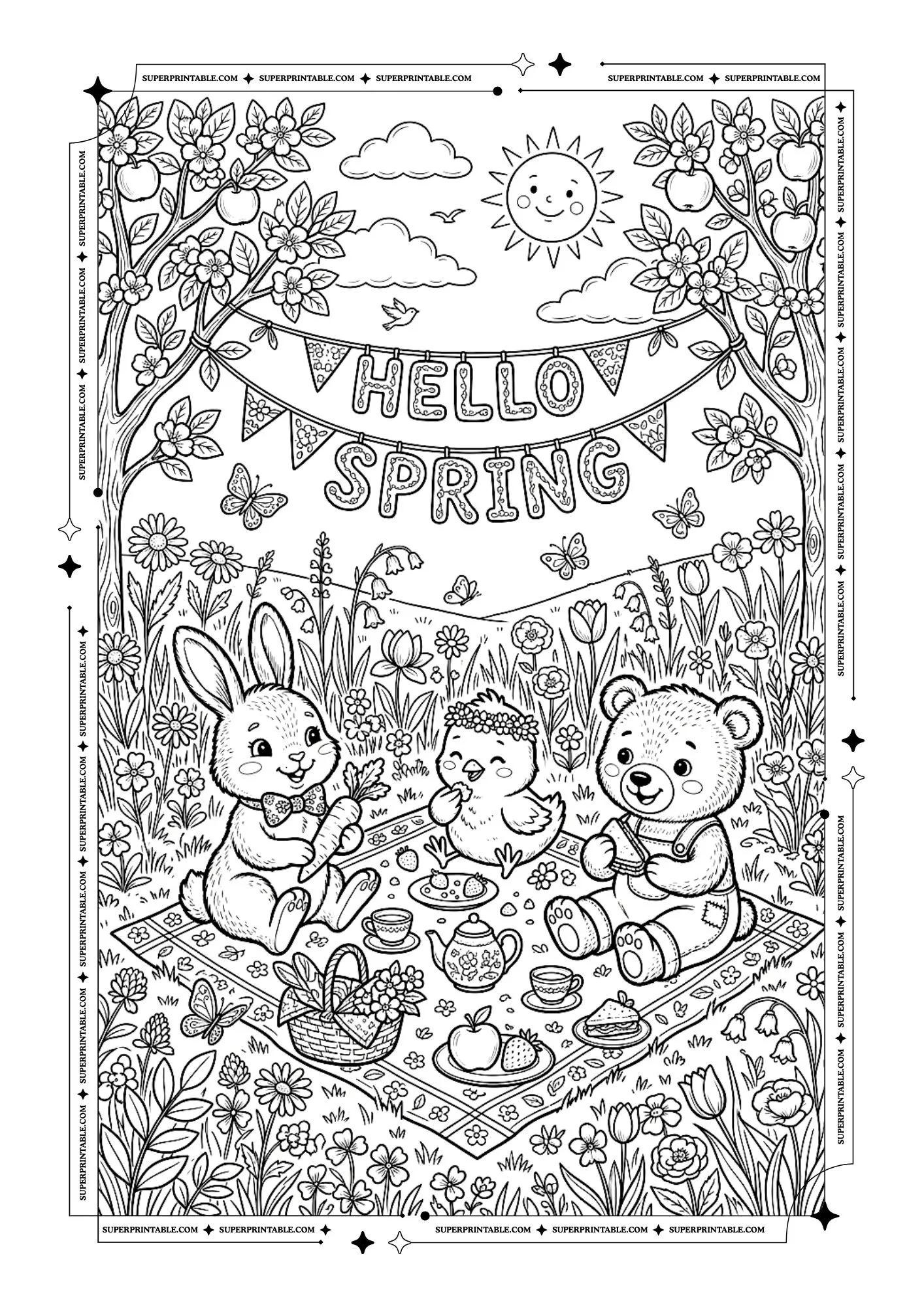 Spring Coloring Pages 8