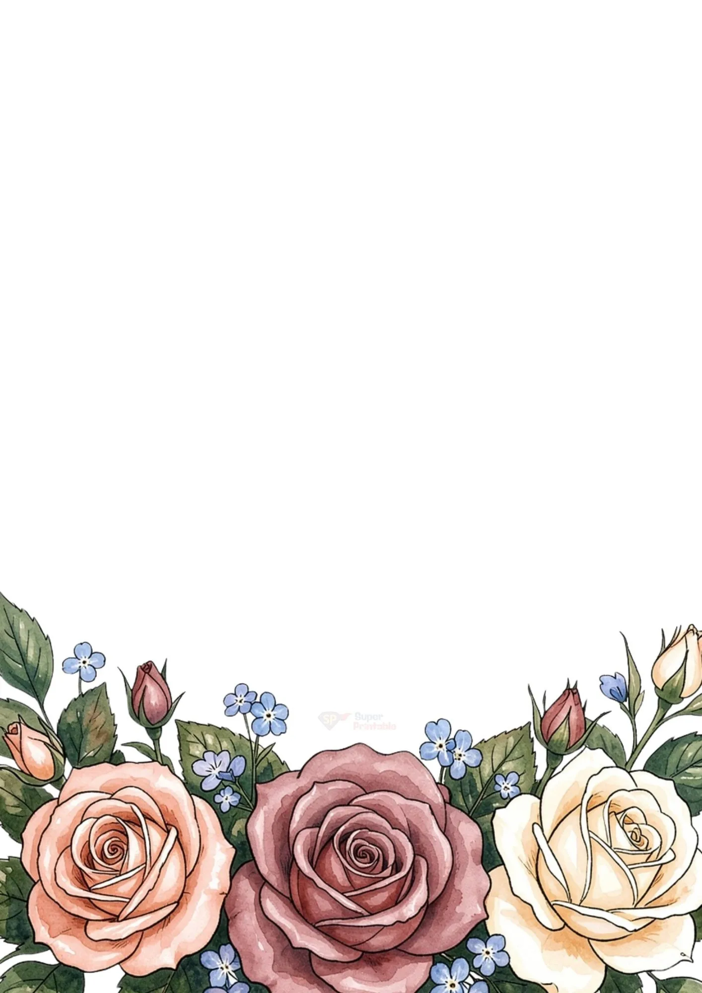 Spring Floral Digital Papers 3