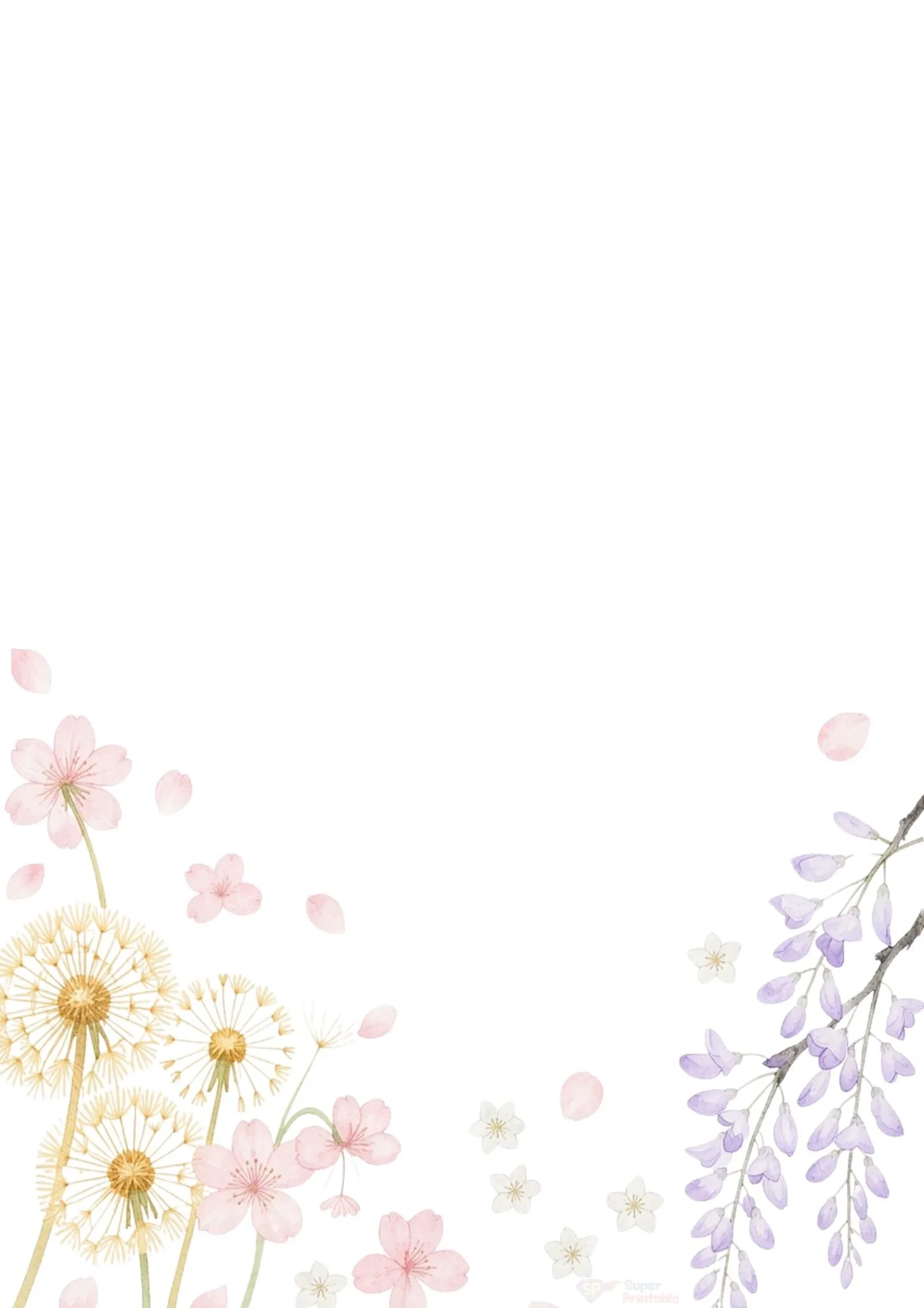Spring Floral Digital Papers 4