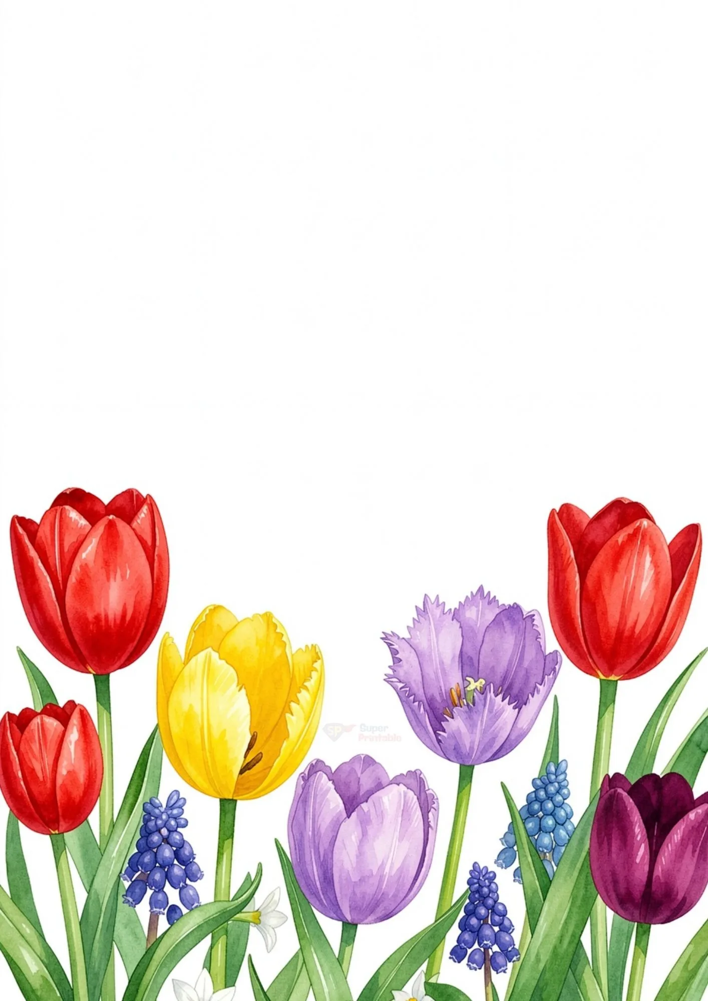 Spring Floral Digital Papers 5
