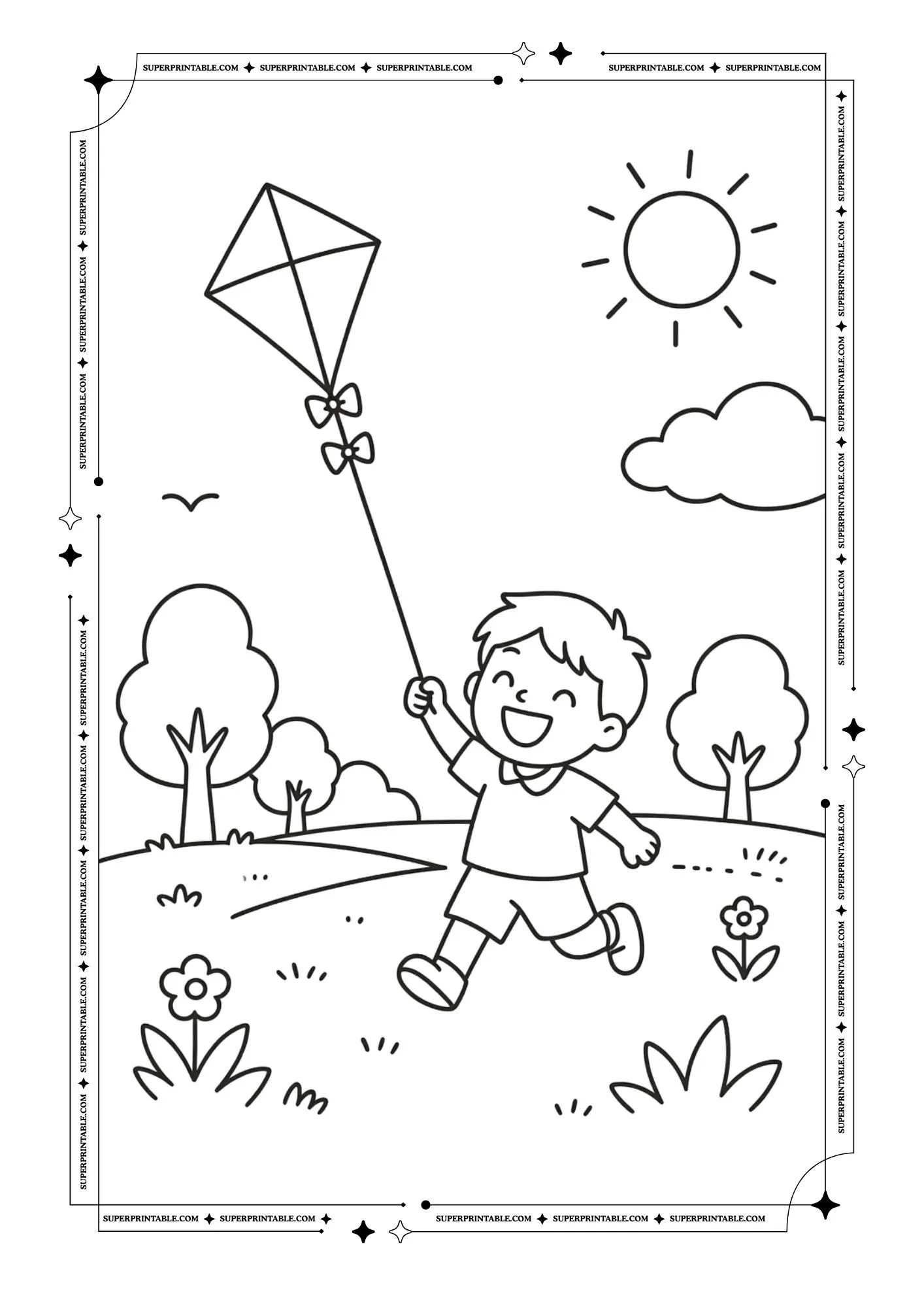Summer Fun Coloring Pages 2