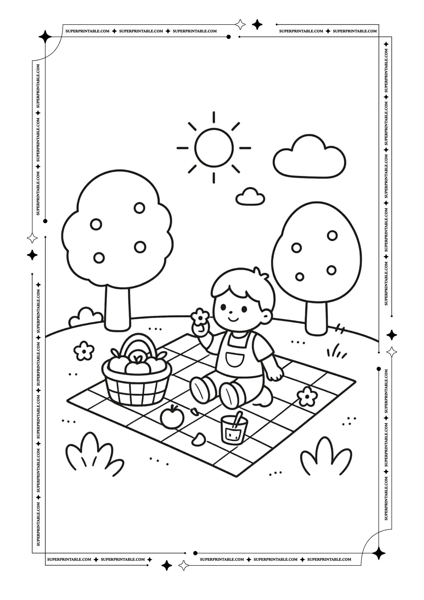 Summer Fun Coloring Pages 3