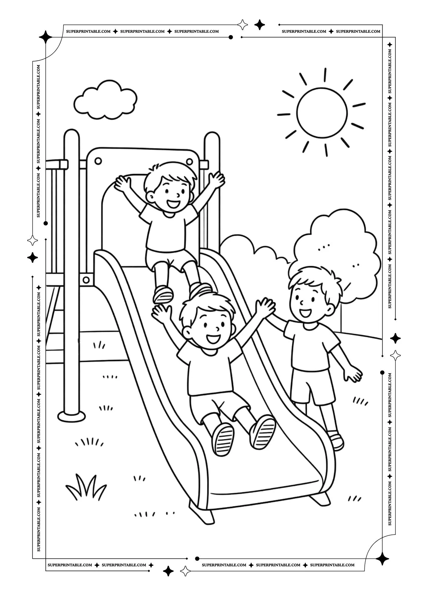 Summer Fun Coloring Pages 5