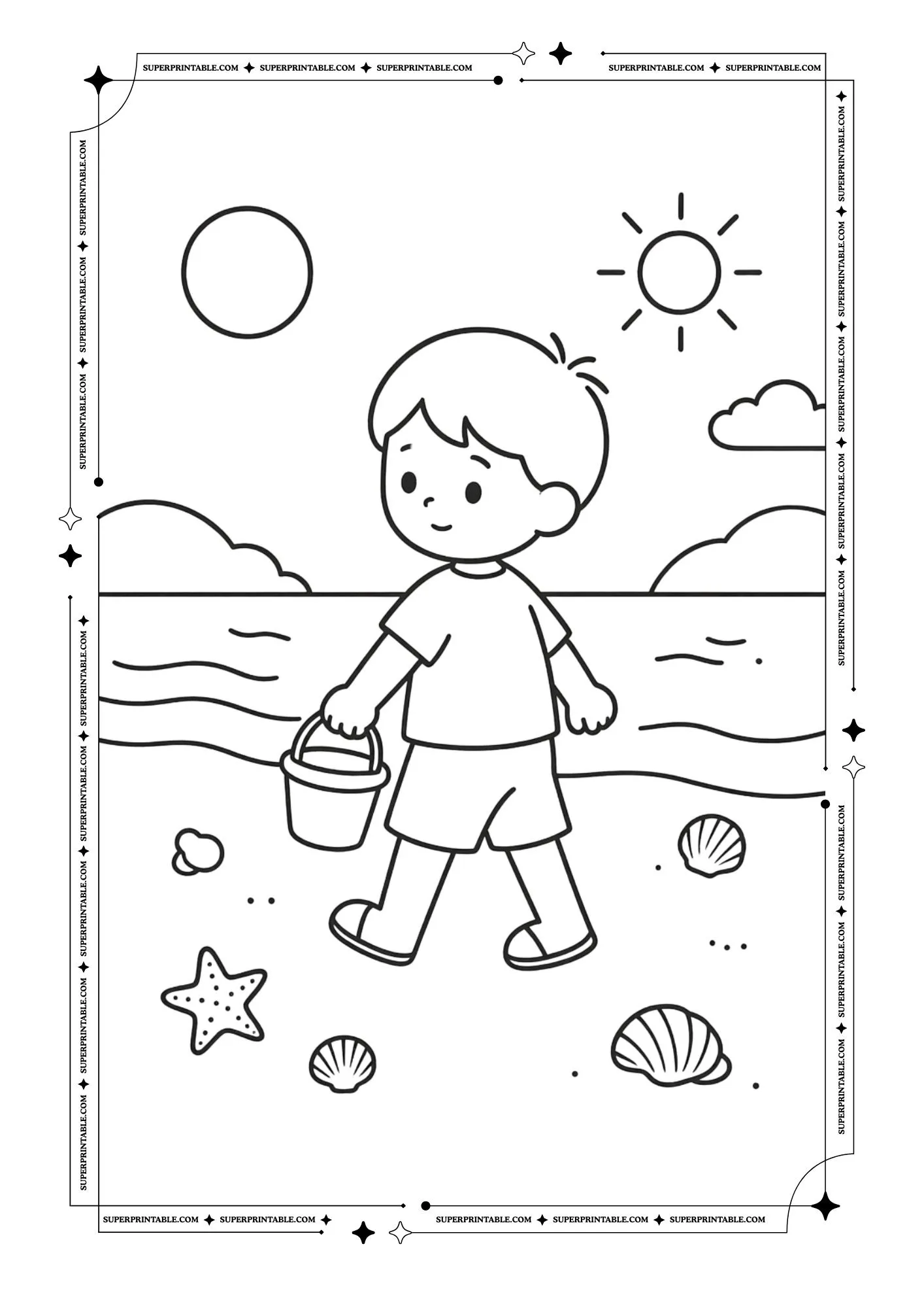 Summer Fun Coloring Pages 8