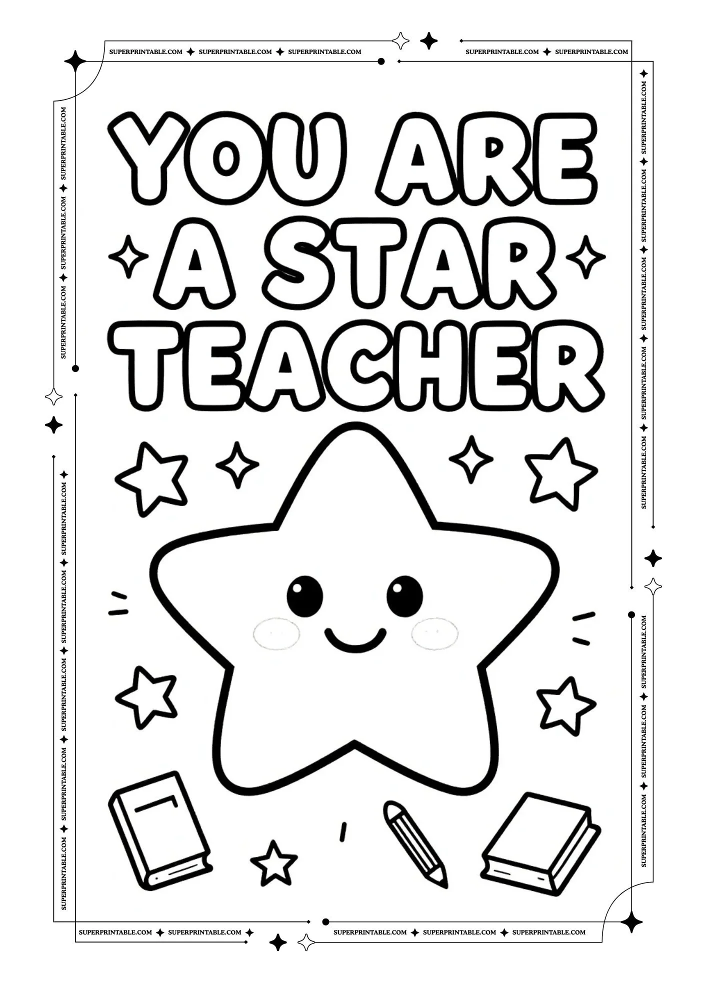 Teacher Appreciation Coloring Pages 1