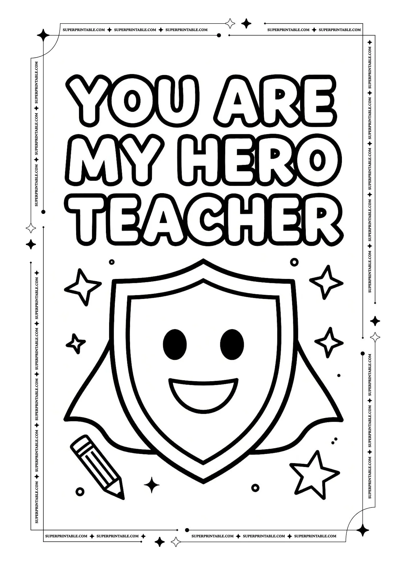 Teacher Appreciation Coloring Pages 11