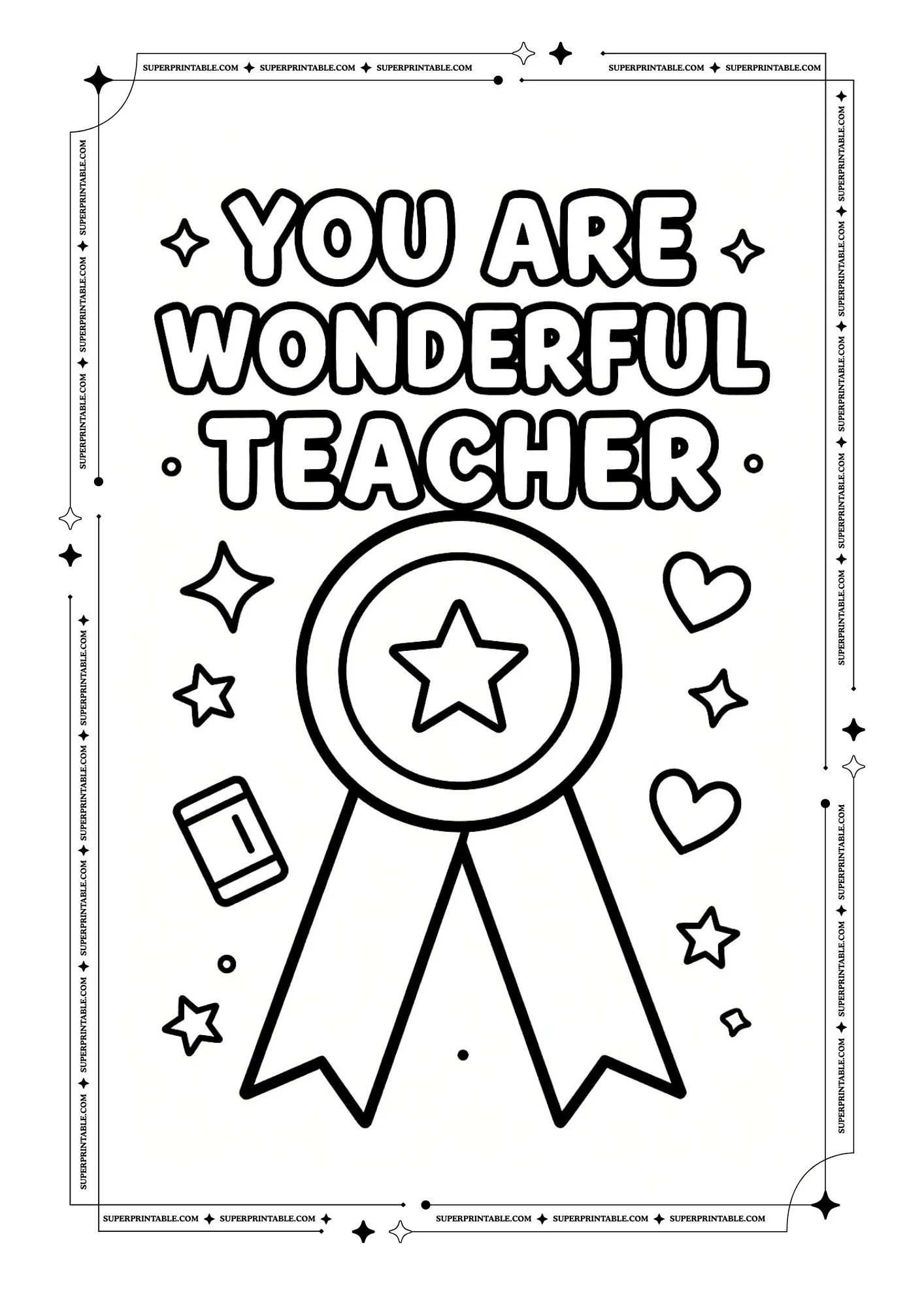 Teacher Appreciation Coloring Pages 15