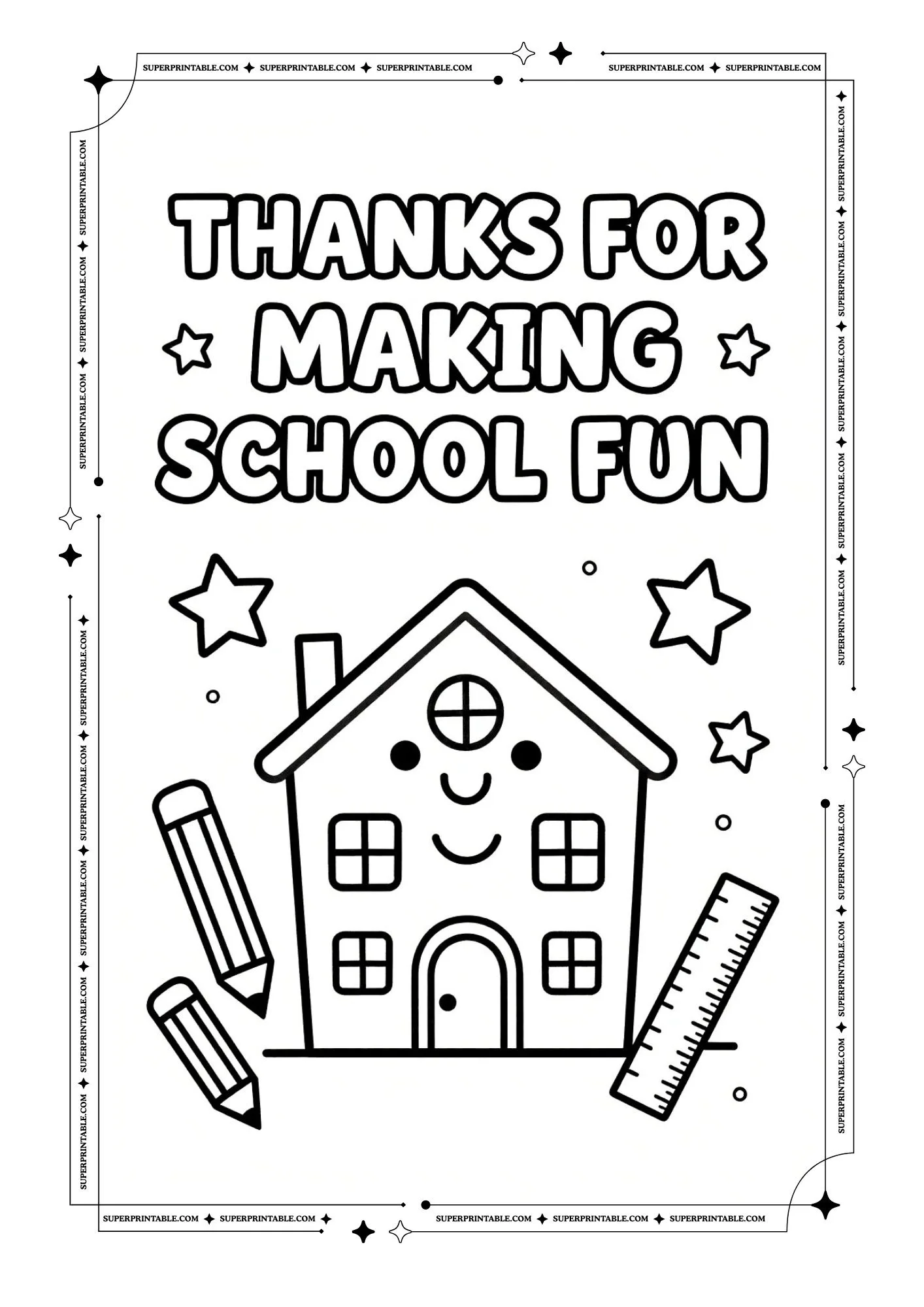 Teacher Appreciation Coloring Pages 3