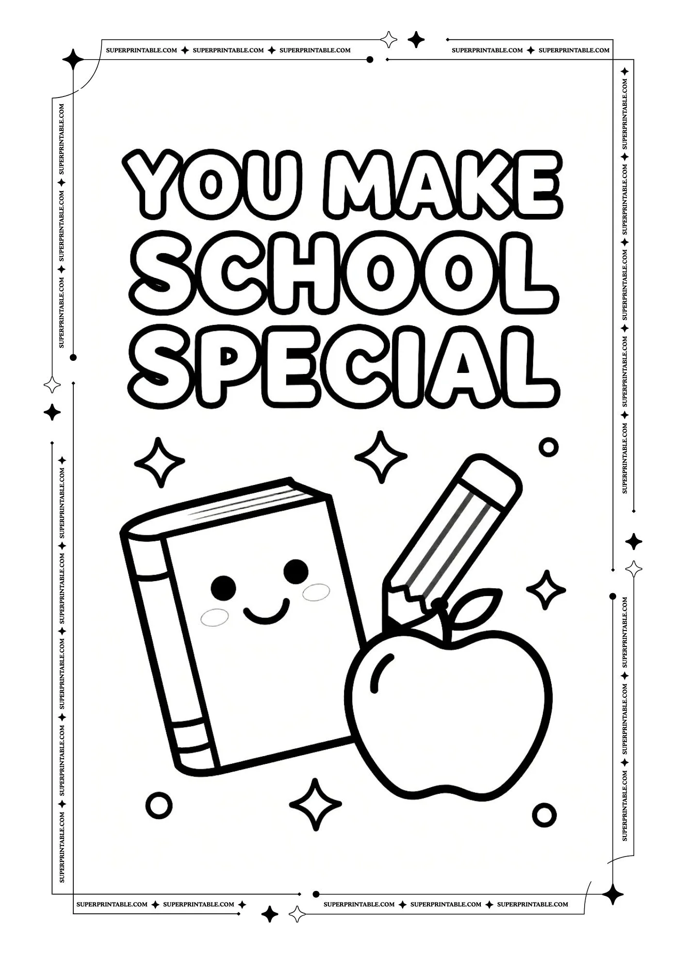 Teacher Appreciation Coloring Pages 7