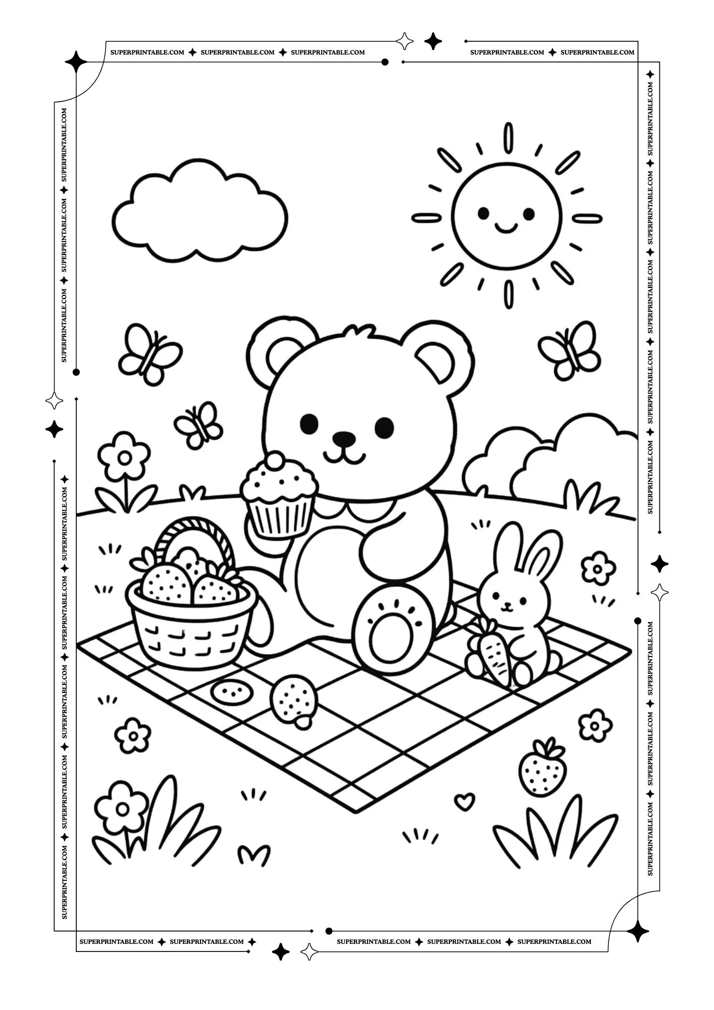 Teddy Coloring Pages 3
