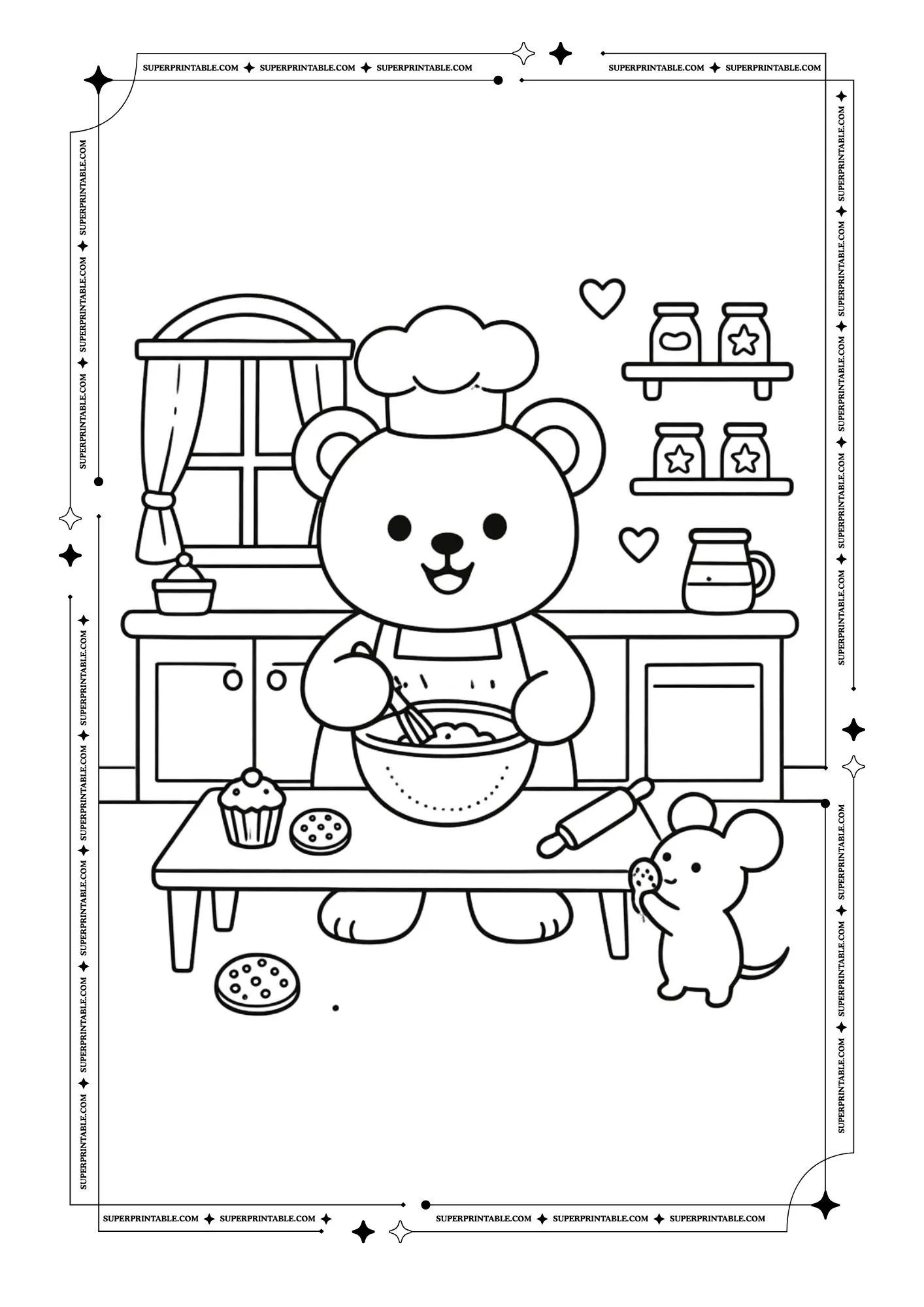 Teddy Coloring Pages 6