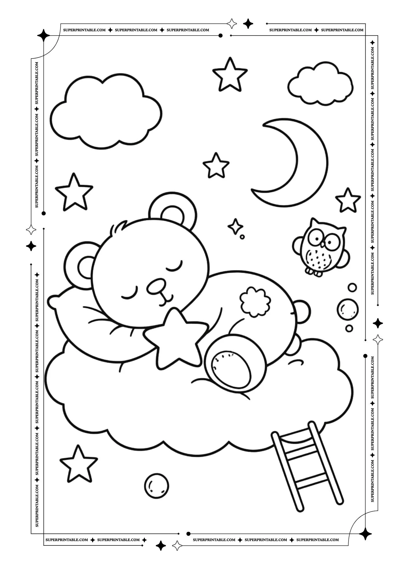 Teddy Coloring Pages 8
