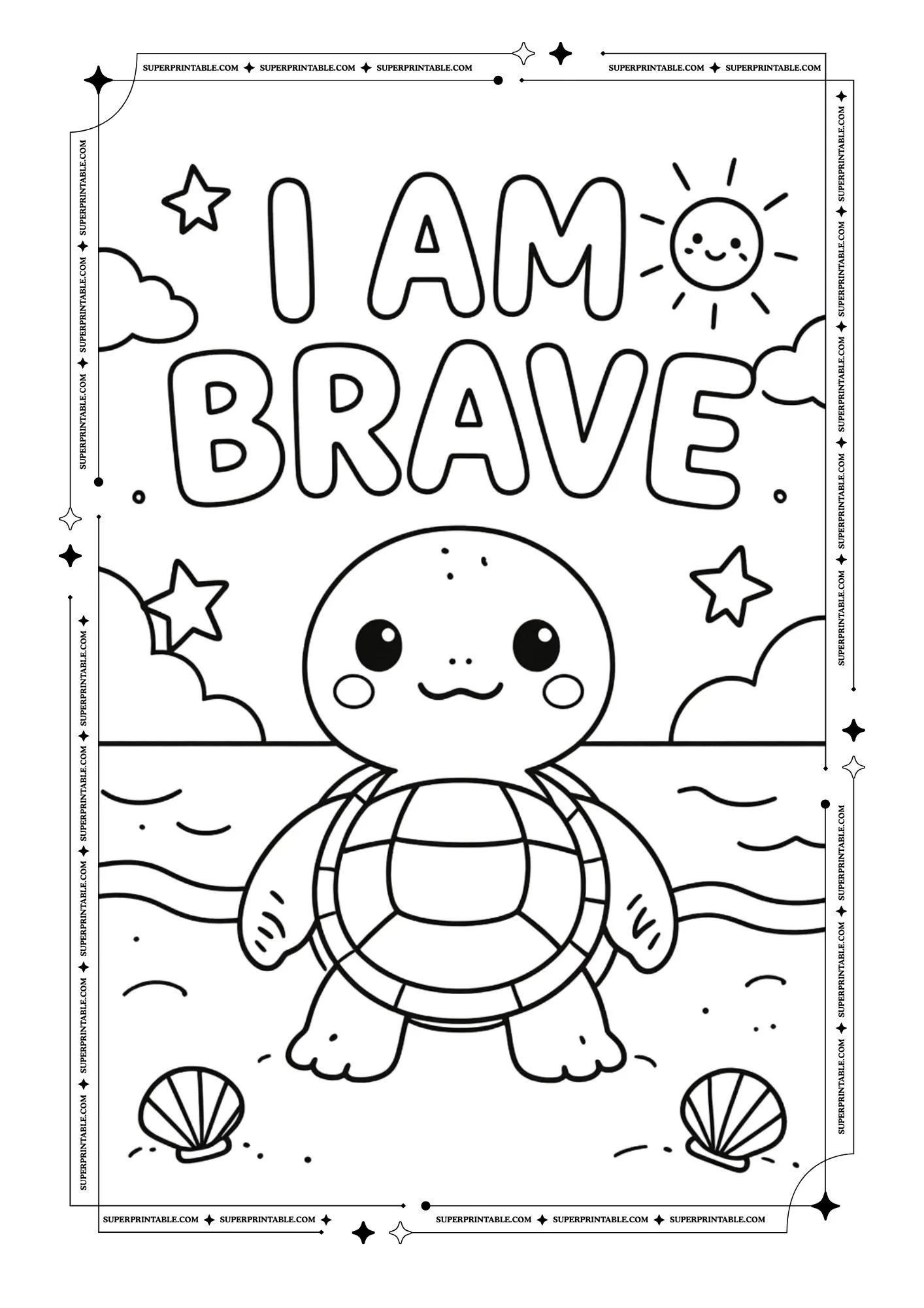Turtle Coloring Pages 9