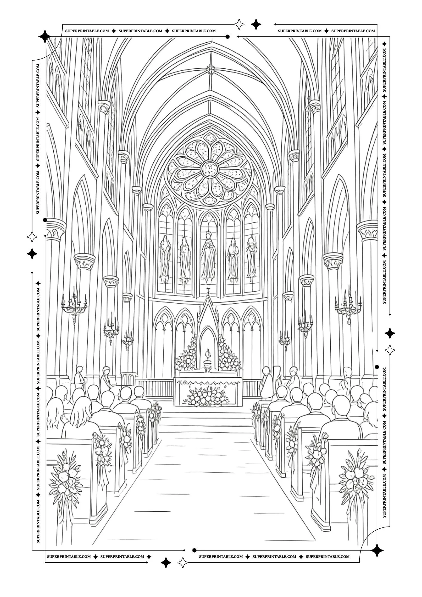 Wedding Coloring Pages 1