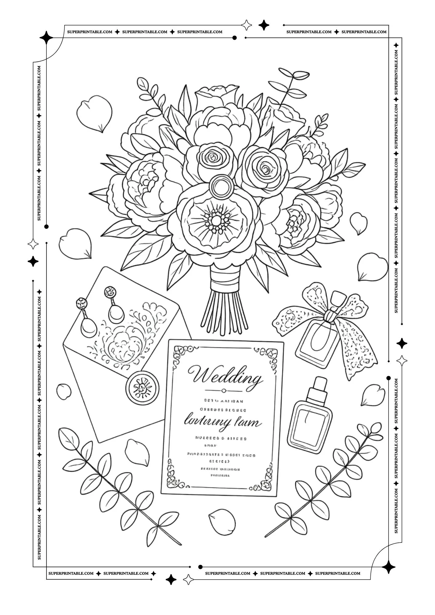 Wedding Coloring Pages 2