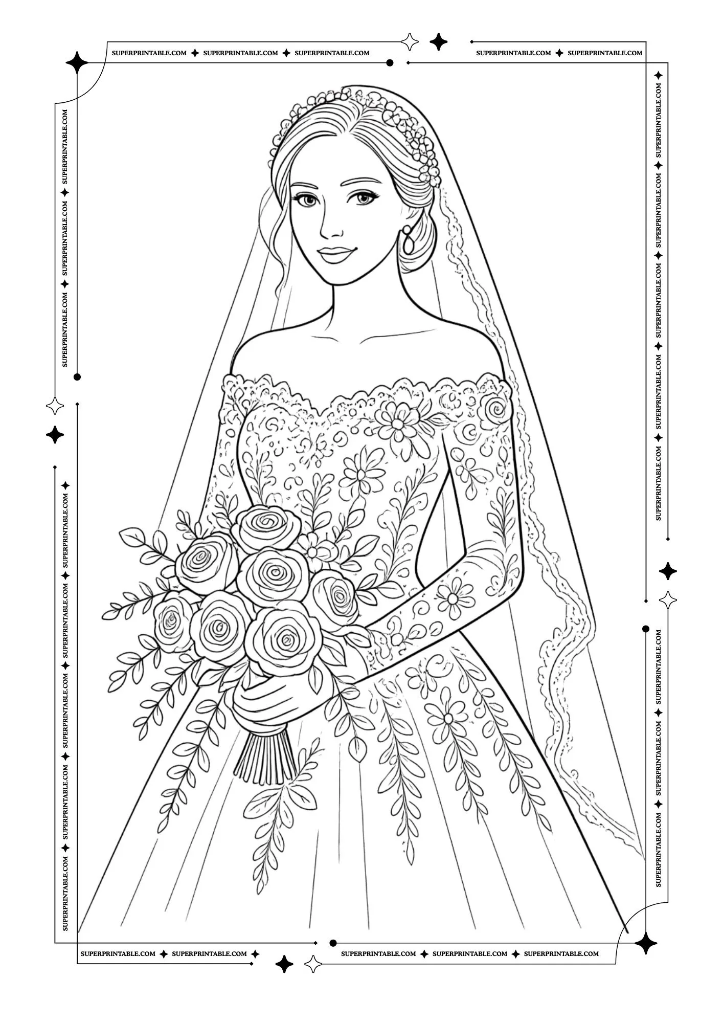 Wedding Coloring Pages 9