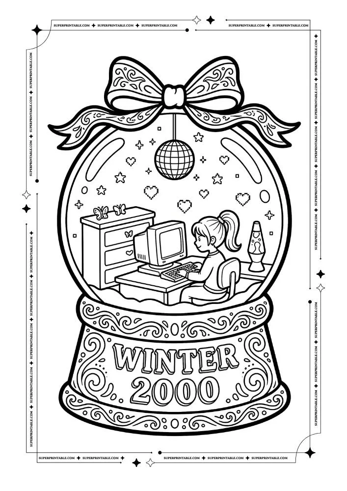 Y2K Coloring Pages 11