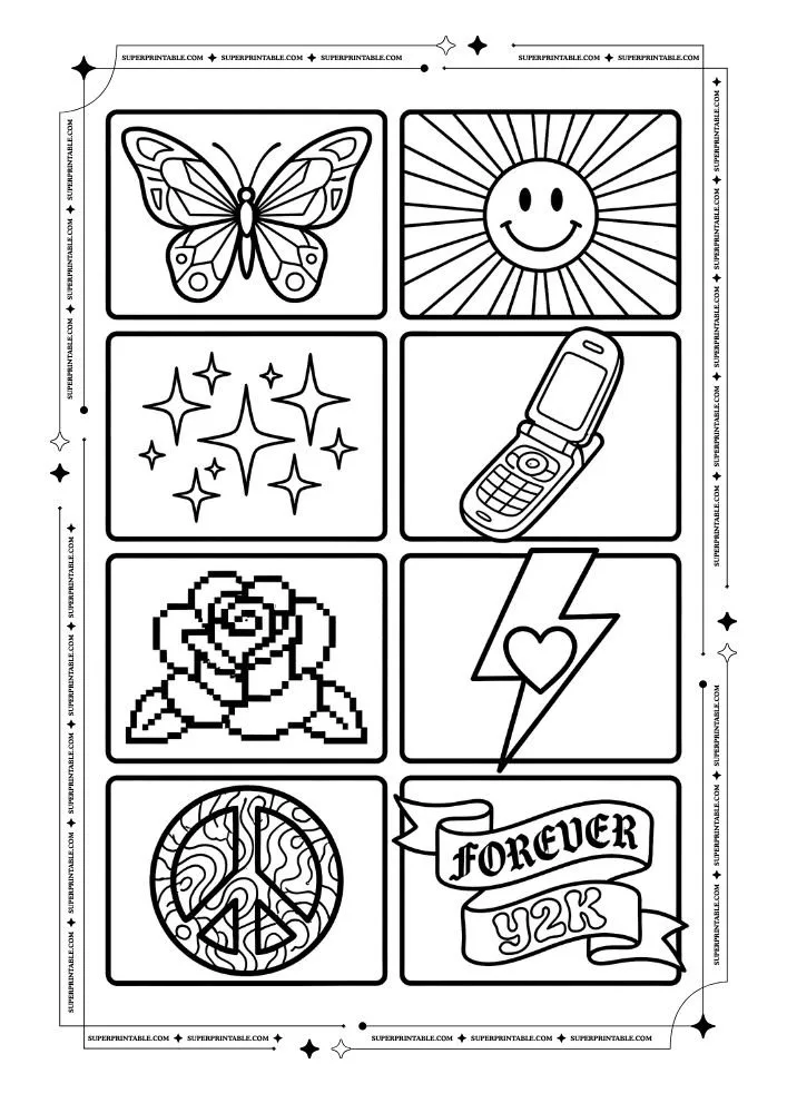 Y2K Coloring Pages 18