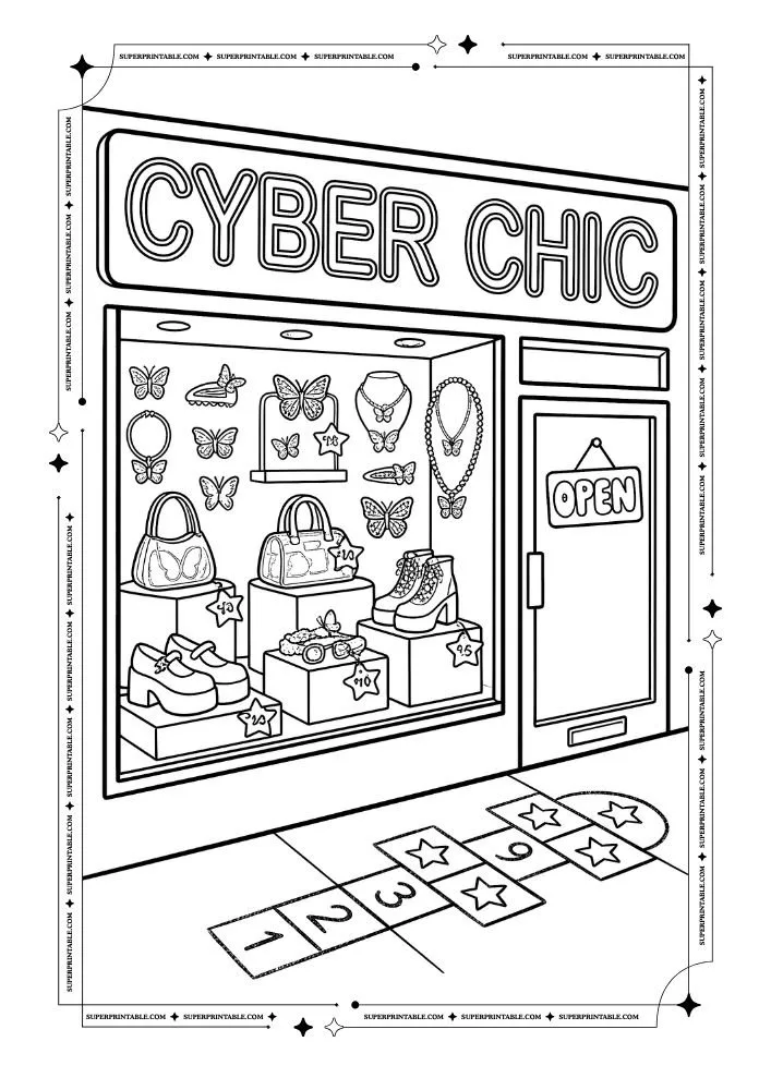 Y2K Coloring Pages 24