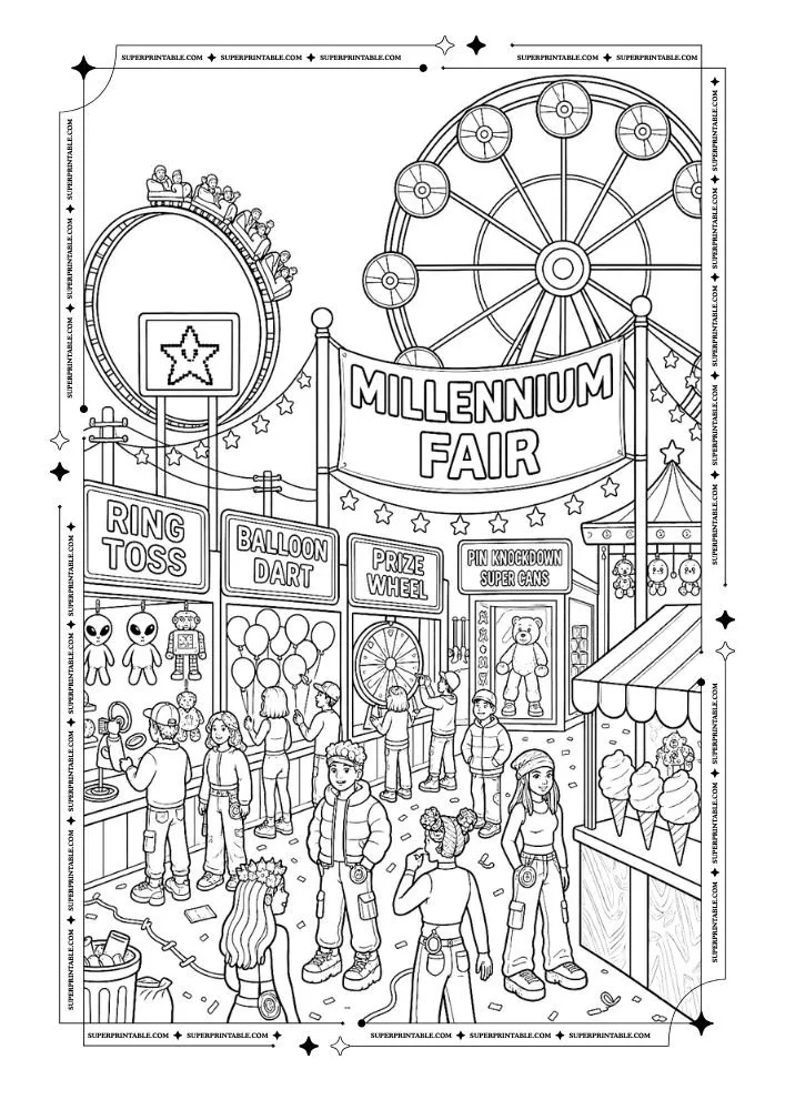 Y2K Coloring Pages 26