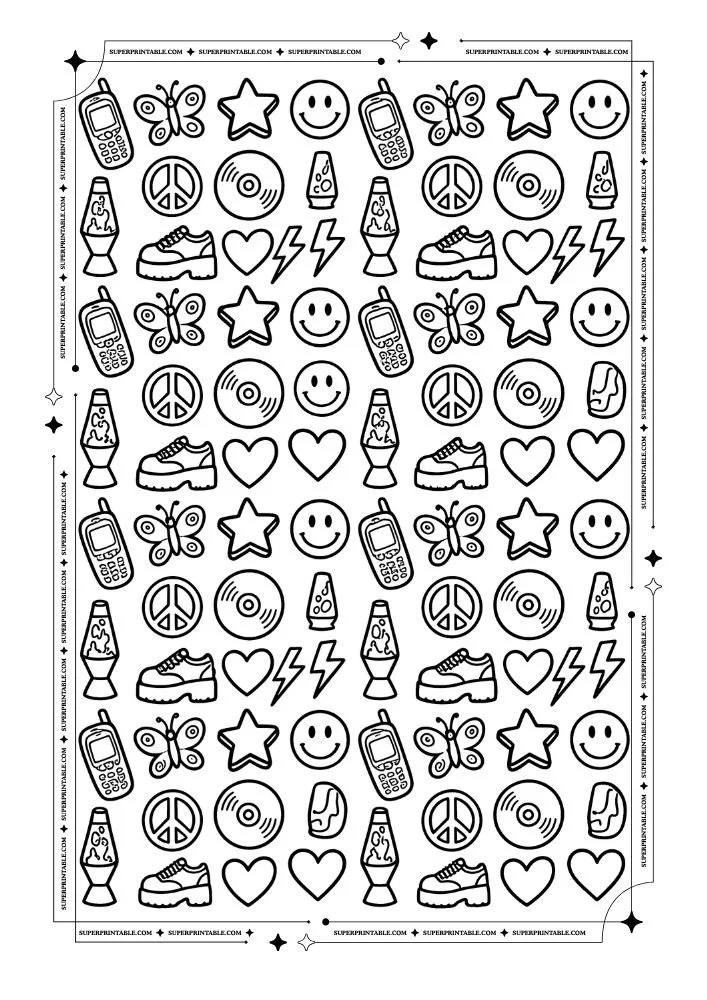 Y2K Coloring Pages 31