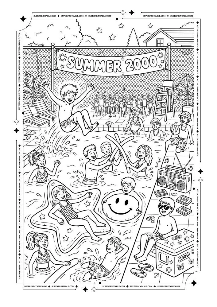 Y2K Coloring Pages 34