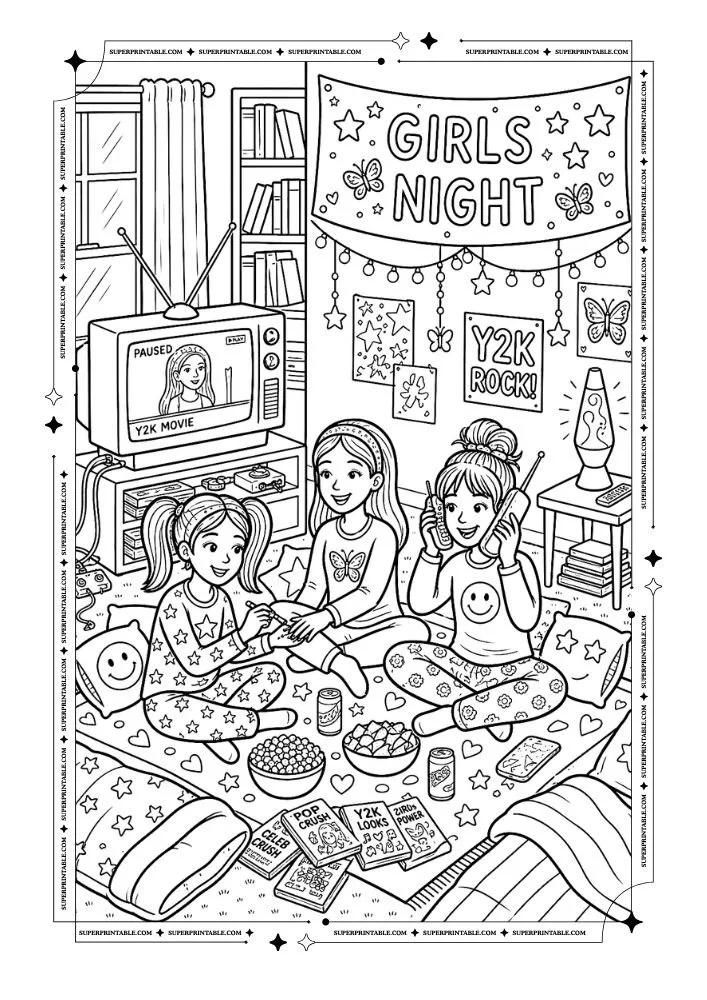 Y2K Coloring Pages 4