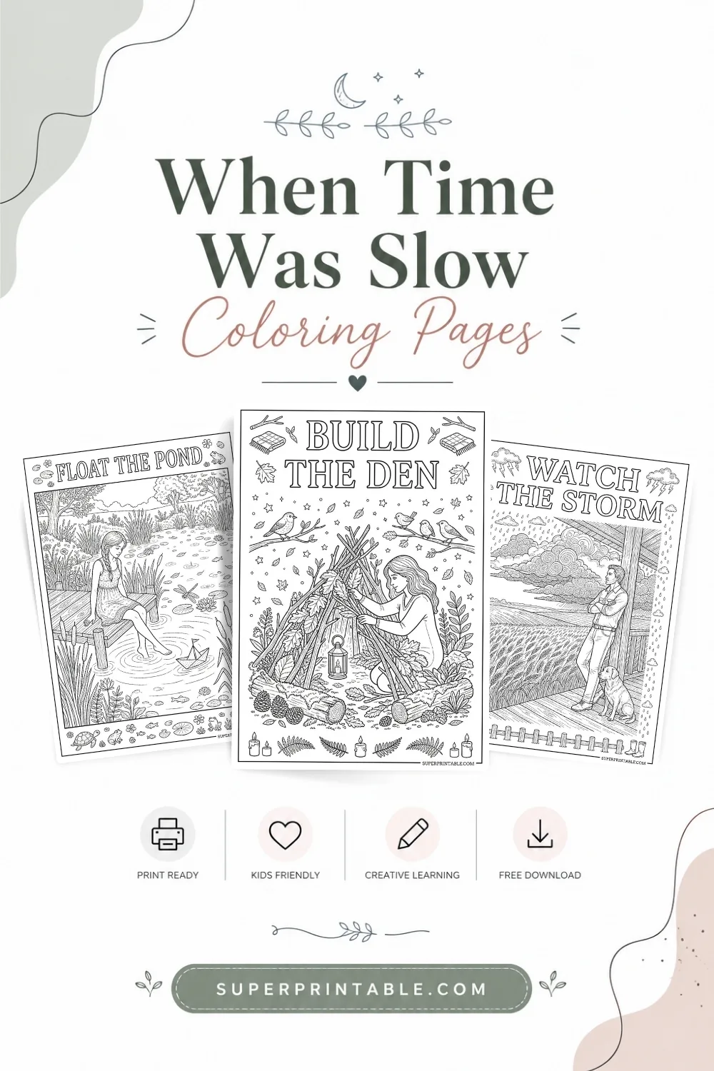 20+ When Time Was Slow Coloring Pages Pinterest Image