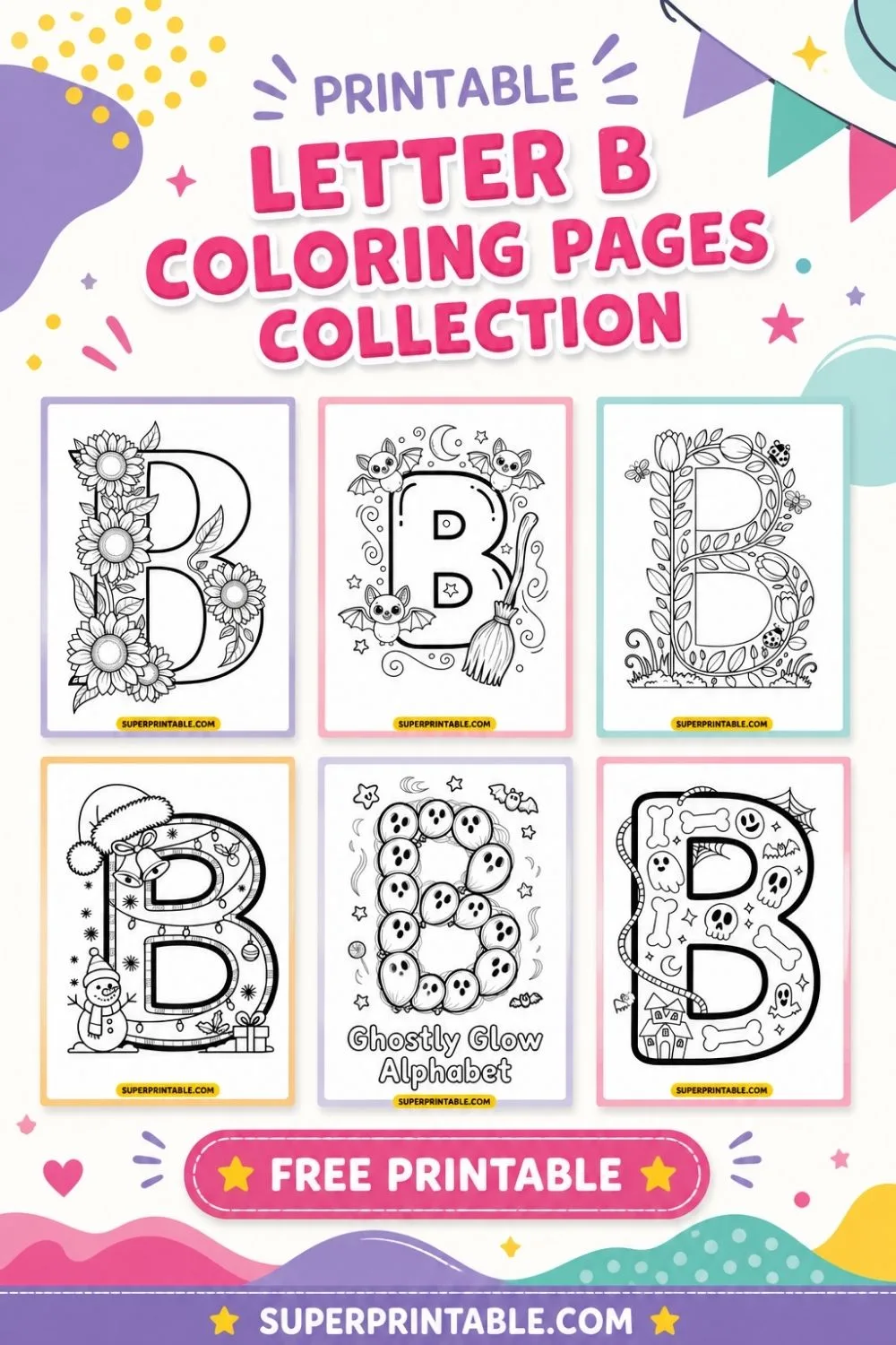 30 Letter B Coloring Pages Pinterest Image