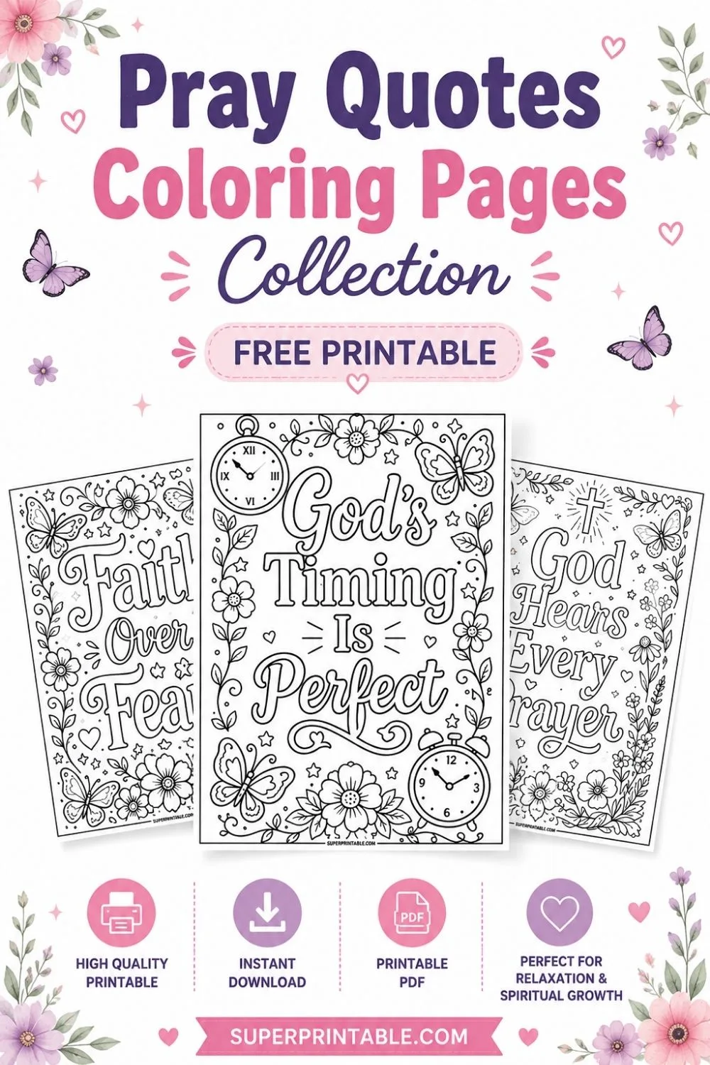 10+ Pray Quotes Coloring Pages Pinterest Image