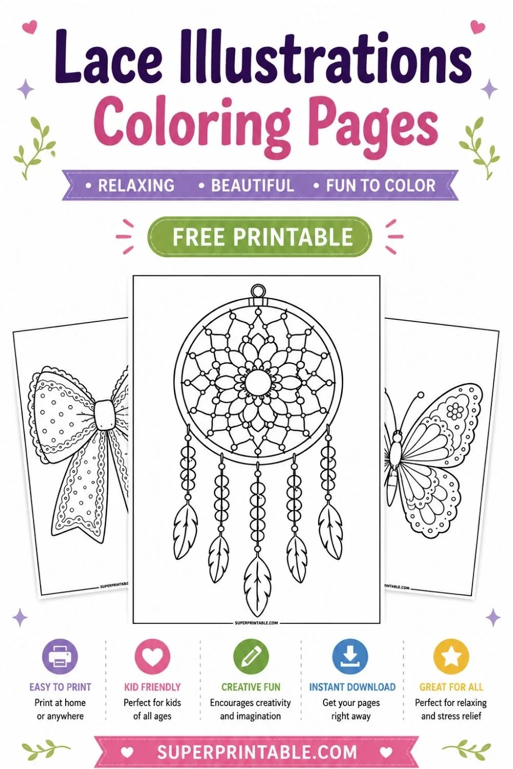 20+ Lace Illustrations Coloring Pages Pinterest Image