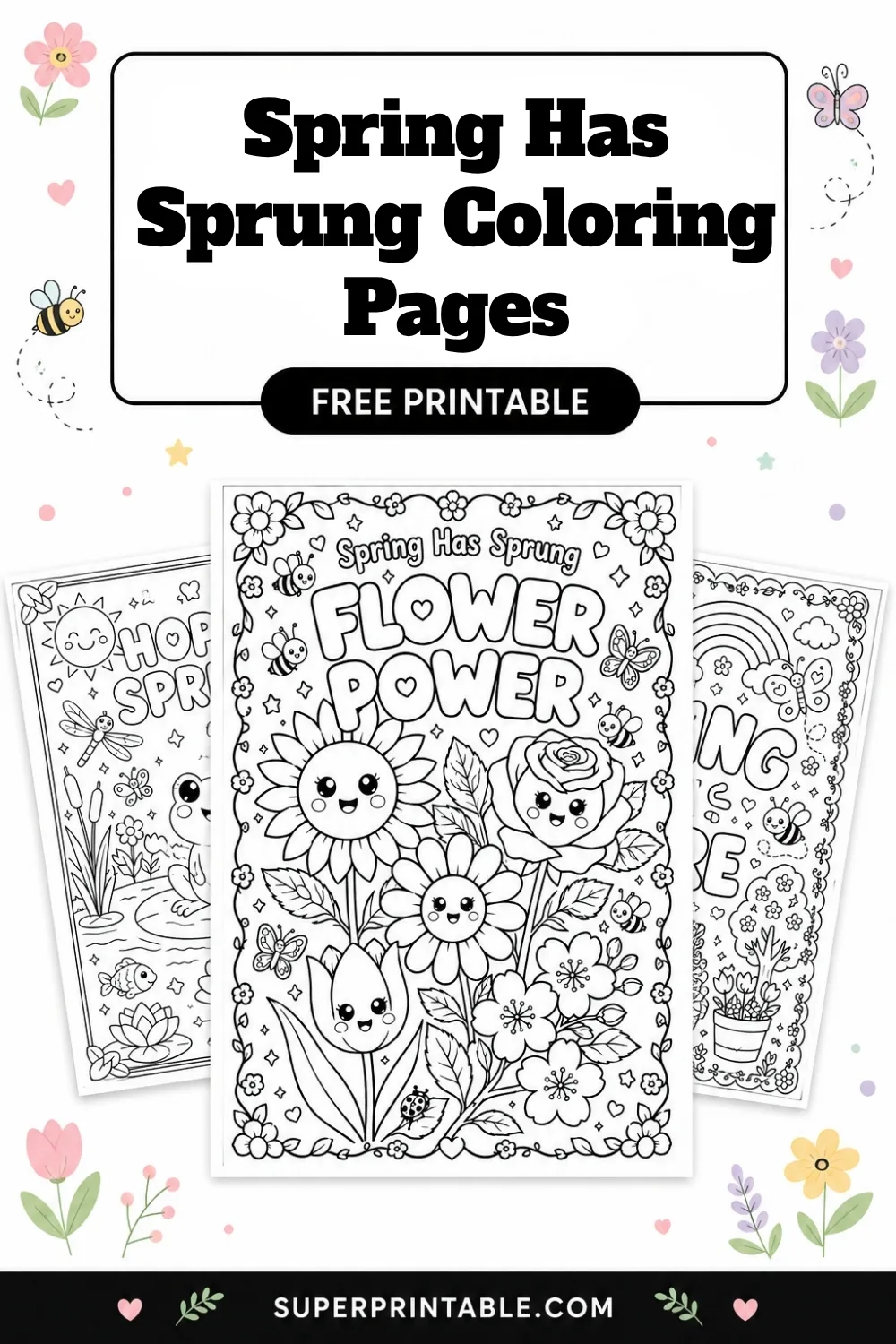 20 Spring Has Sprung Coloring Pages Pinterest Image