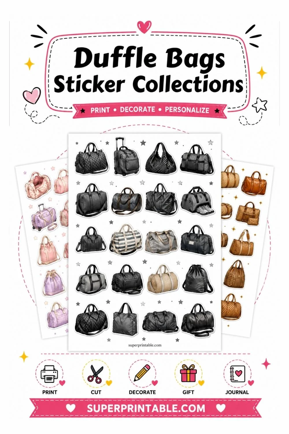 10+ Duffle Bags Sticker Collections Pinterest Image