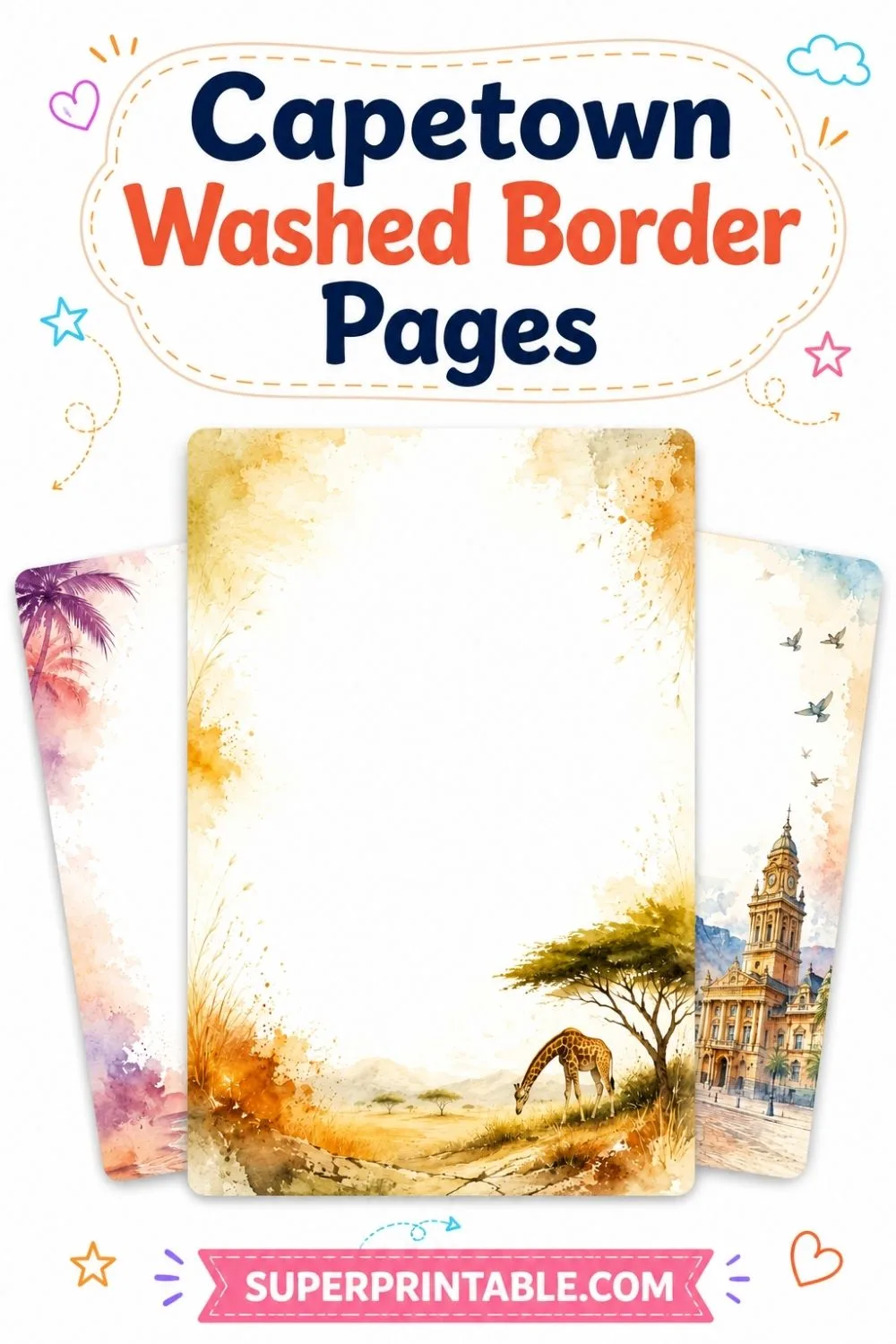12+ Capetown Washed Border Pages Pinterest Image