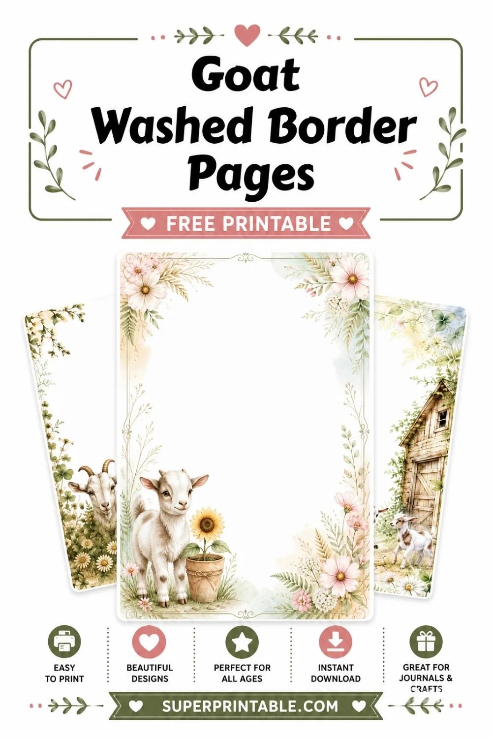 17 Goat Washed Border Pages Pinterest Image