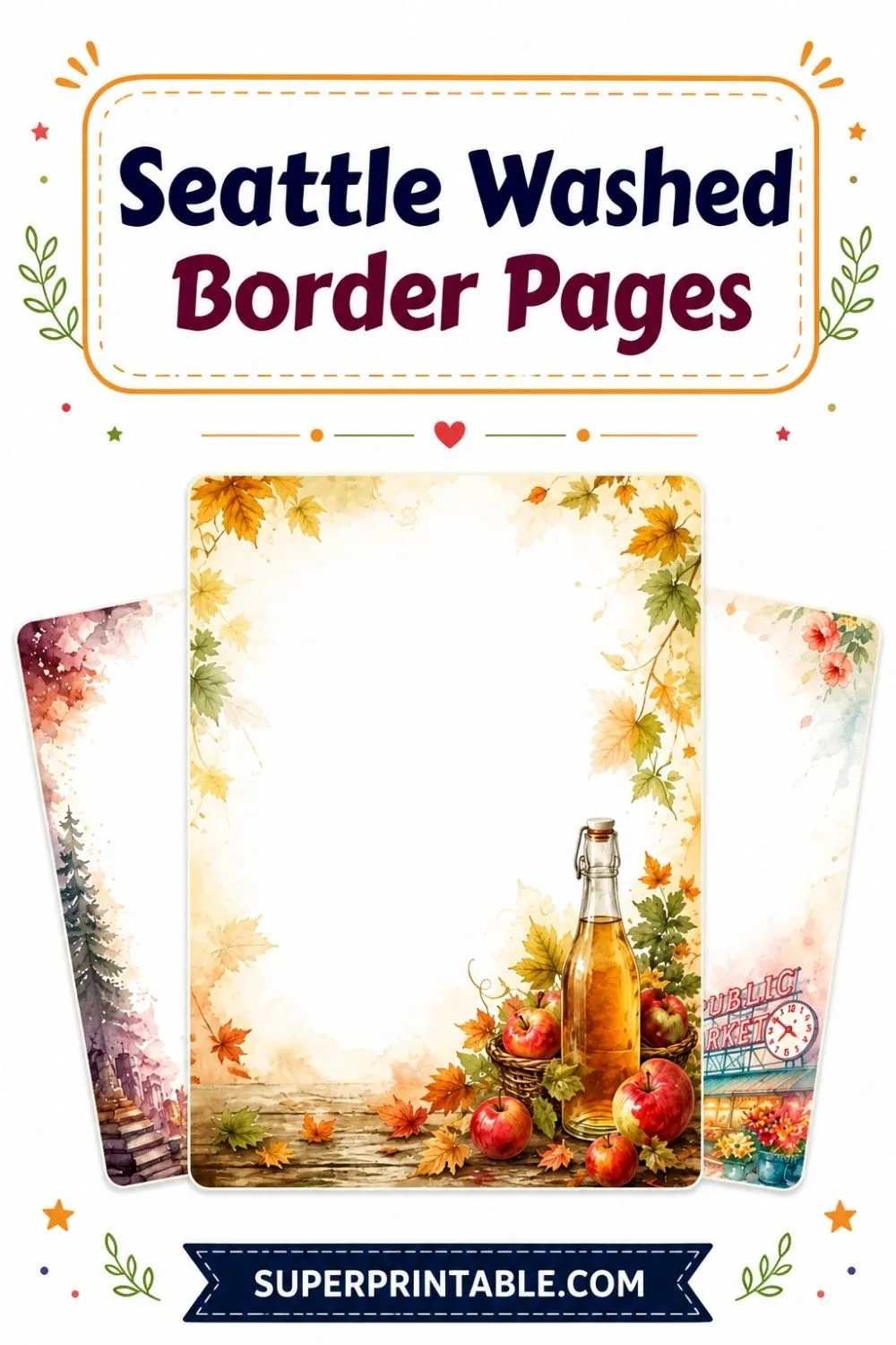 20 Seattle Washed Border Pages Pinterest Image