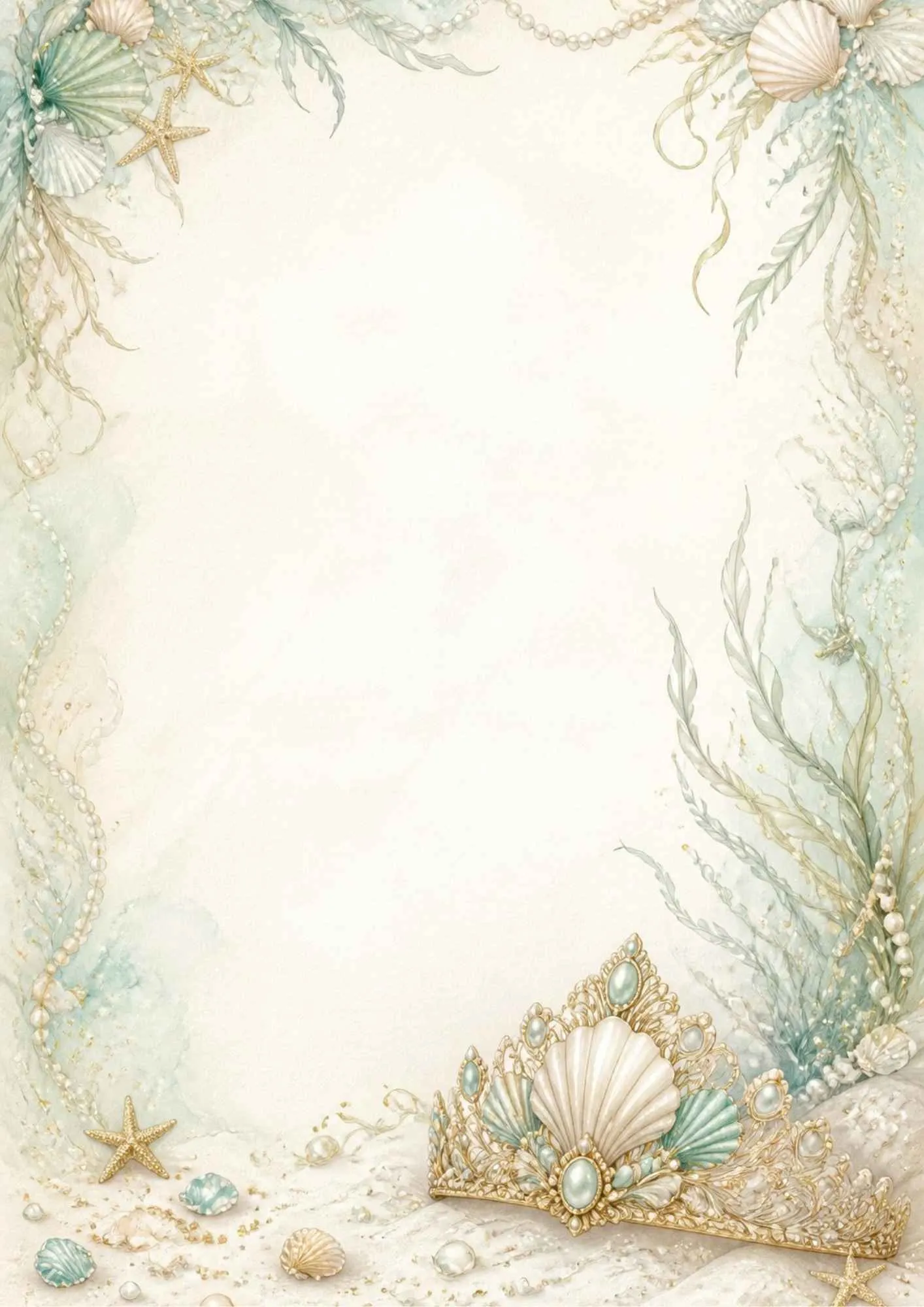A green themed writing page showing a peacock feather hair clip set with emeralds and sapphires on white silk.