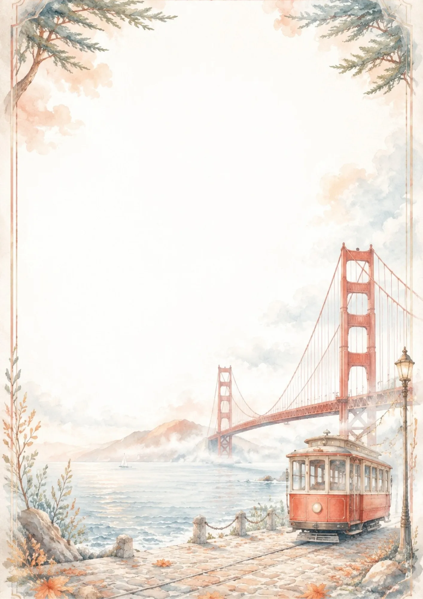 A modern writing page showing the Transamerica Pyramid building in the San Francisco skyline with twilight wash.