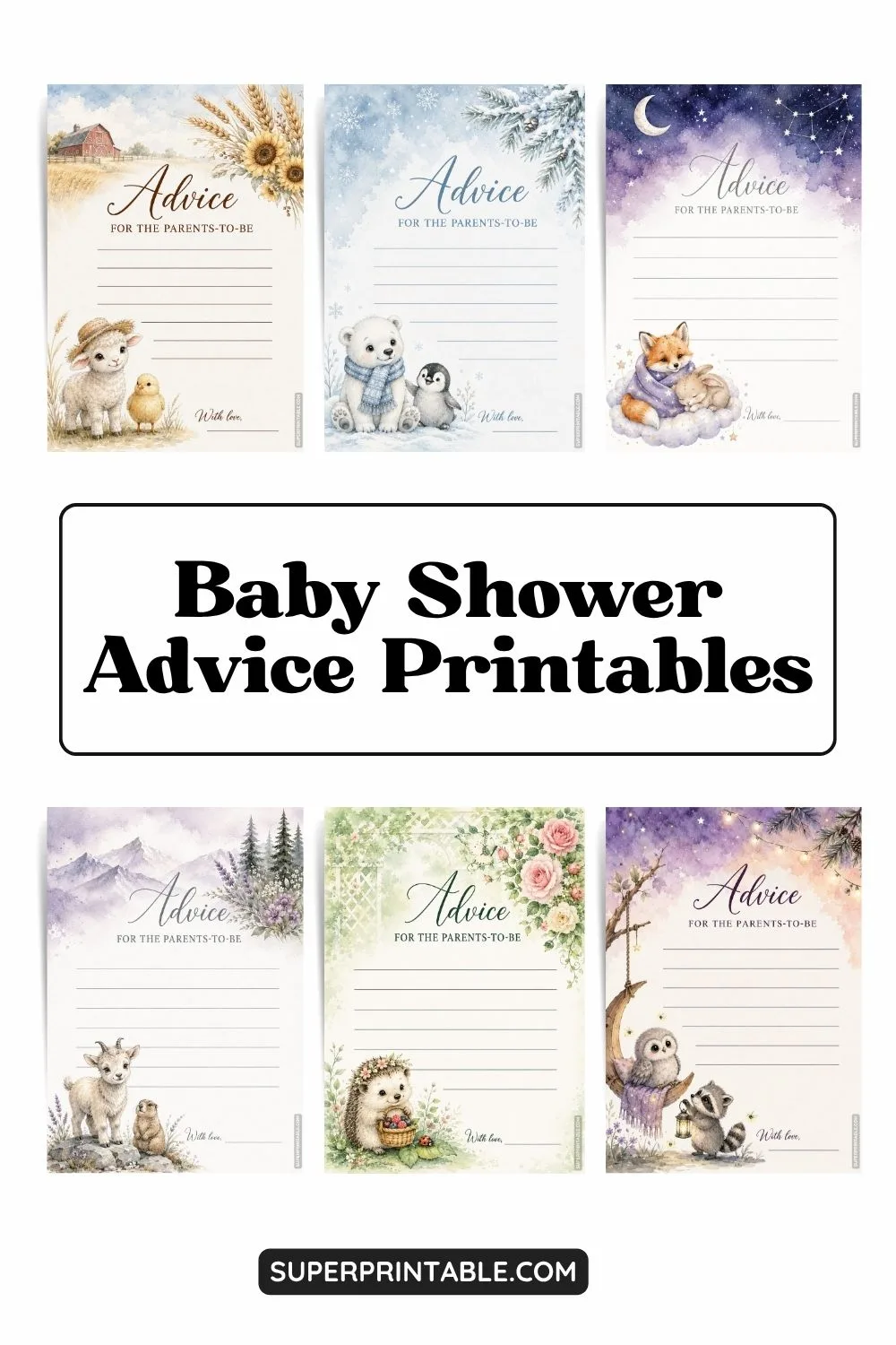 10+ Baby Shower Advice Printables Pinterest Image