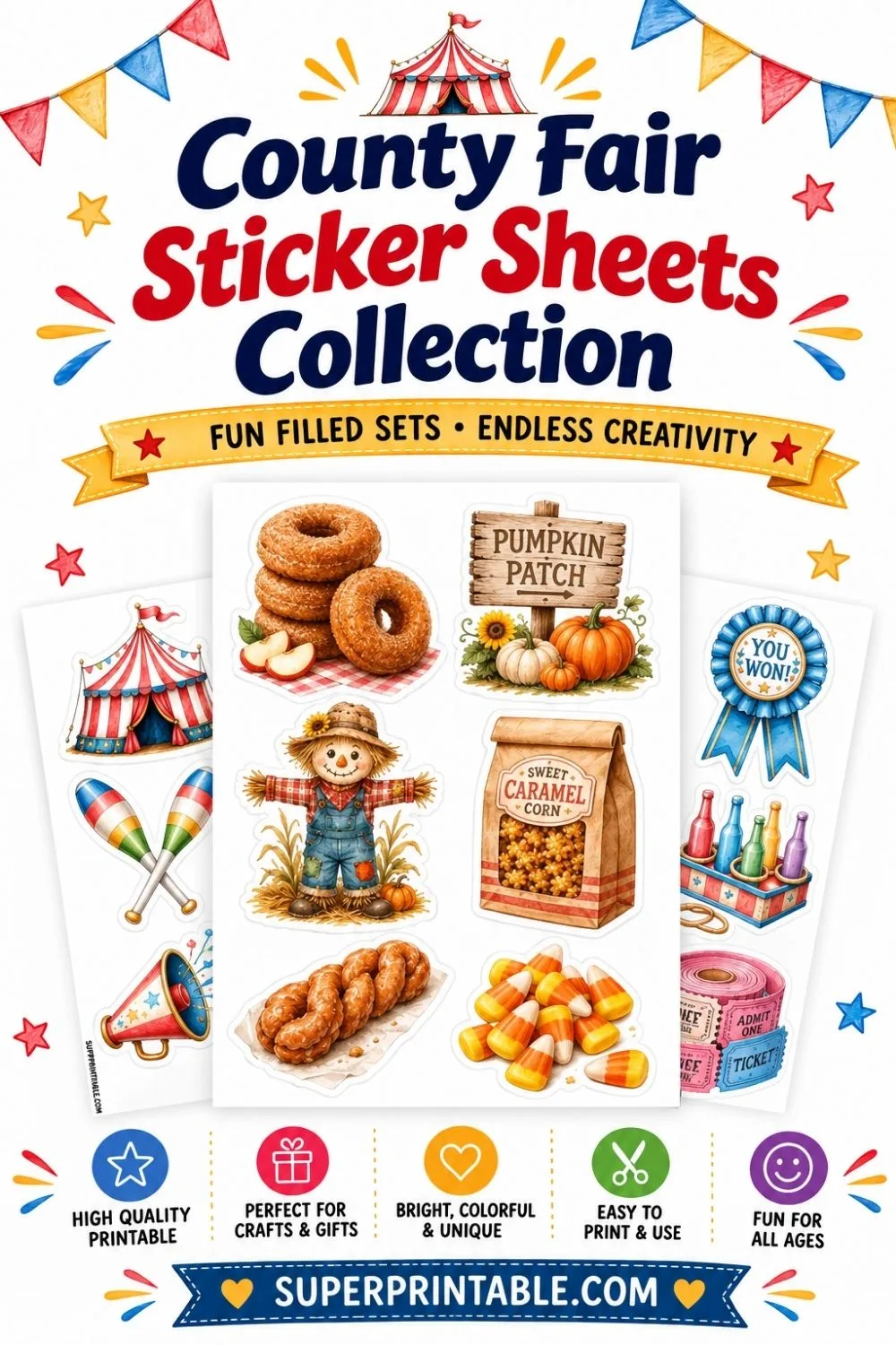 10+ County Fair Sticker Sheets Collection Pinterest Image