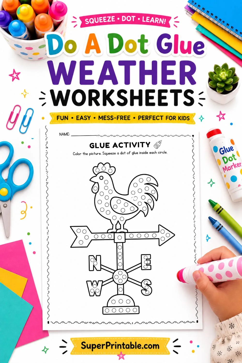 10+ Do A Dot Glue Weather Worksheets Pinterest Image