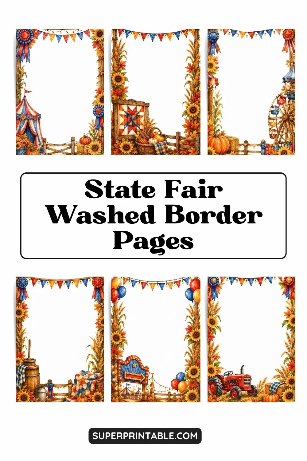10+ State Fair Washed Border Pages Pinterest Image