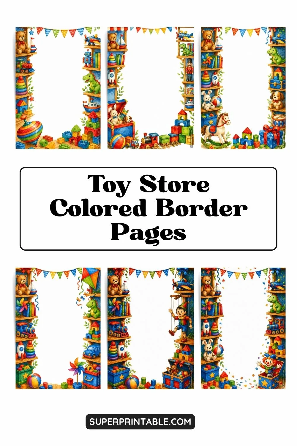 10+ Toy Store Colored Border Pages Pinterest Image