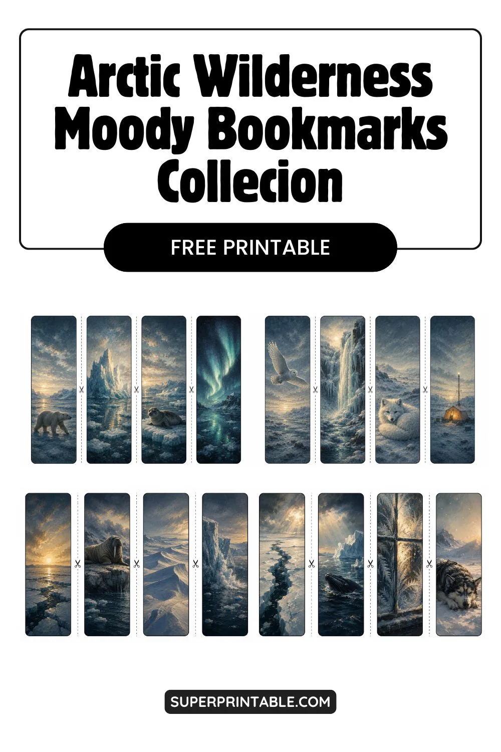 16 Arctic Wilderness Moody Bookmarks Pinterest Image