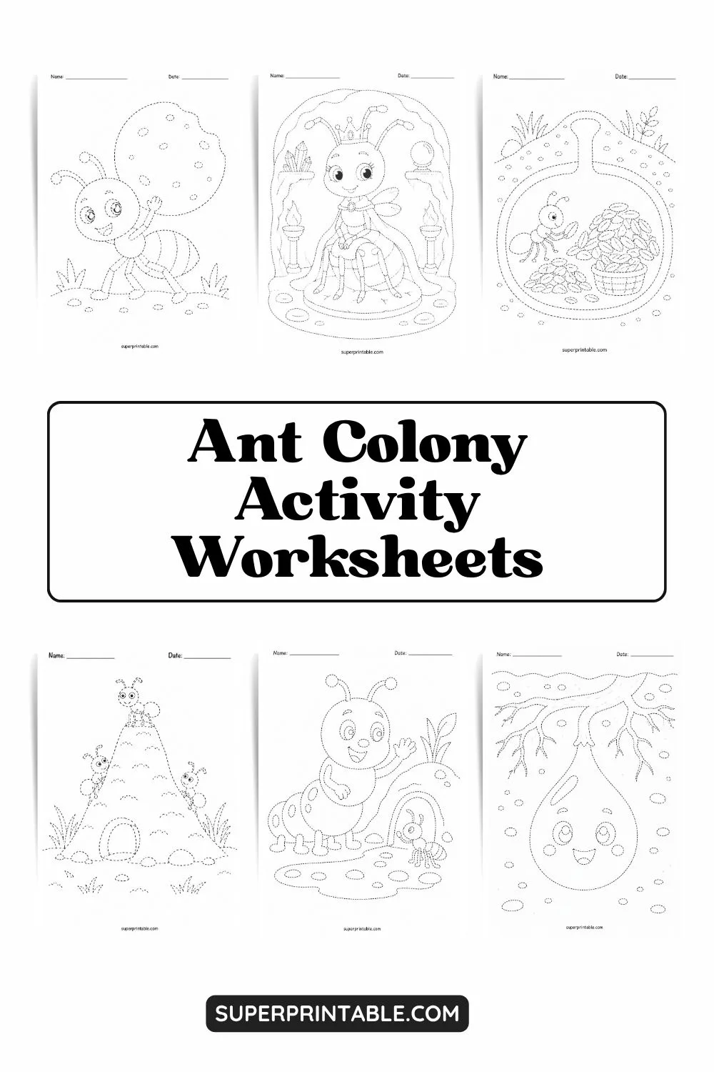Ant Colony Activity Worksheets Pinterest Image