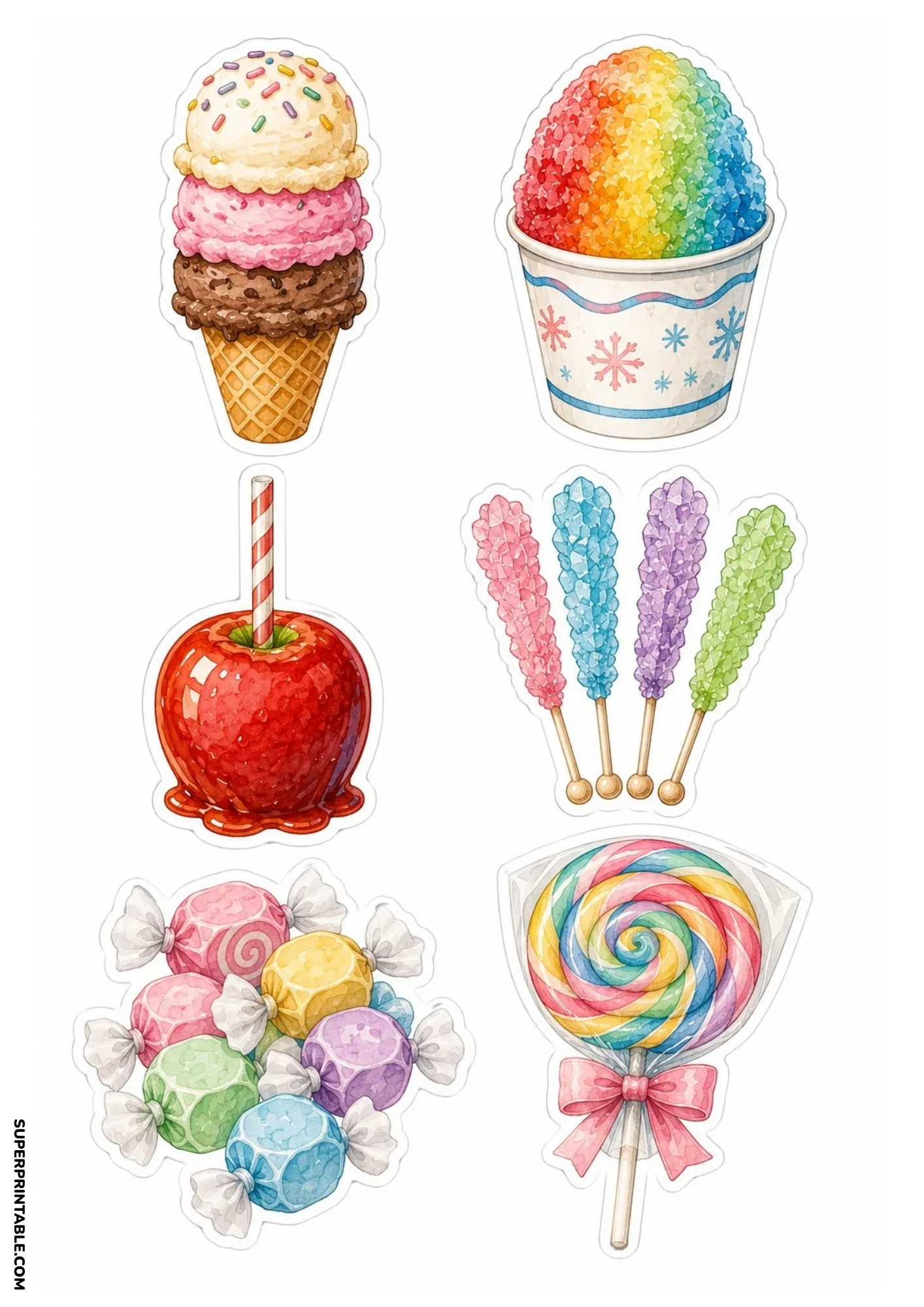 Parade drum, trumpet, and festive flag stickers designed for decorating community festival memory pages