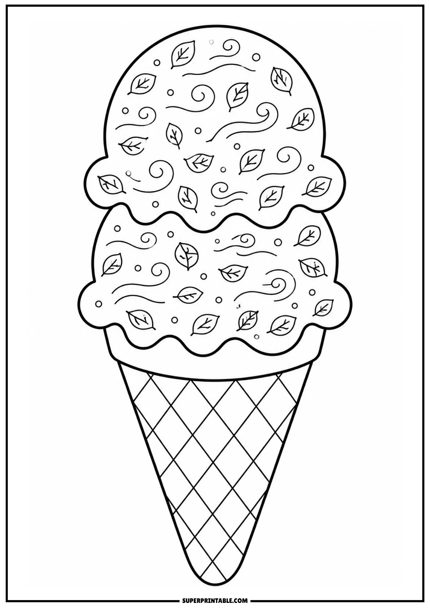 Sprinkle covered ice cream cone with Add a Little Sparkle message for kids