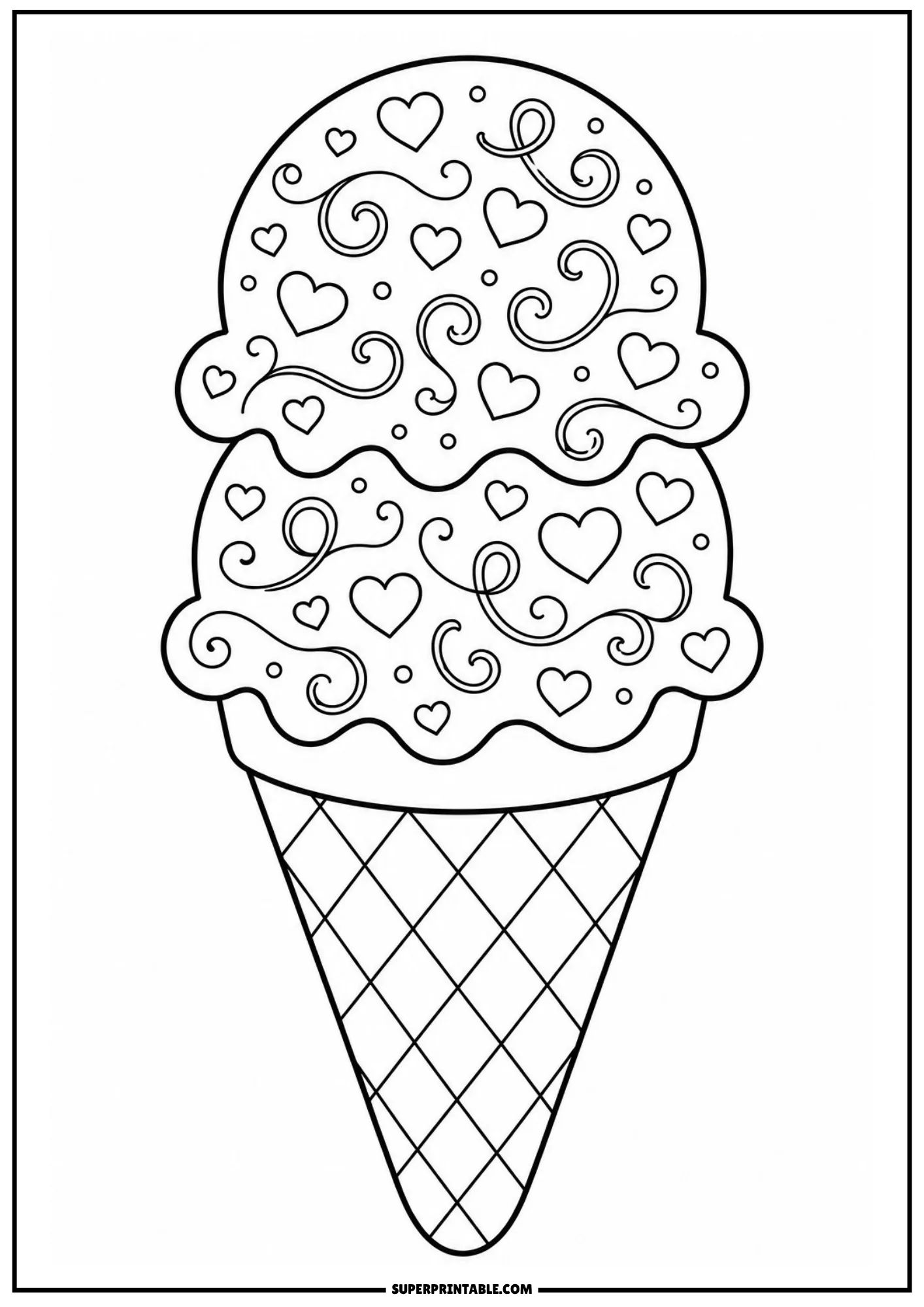 Bee themed ice cream cone with Sweet as Honey message for kids