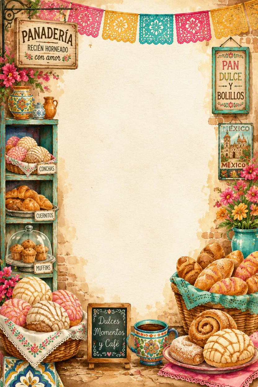 Mexican Panaderia and Sweet Bread Shop Border Page 16